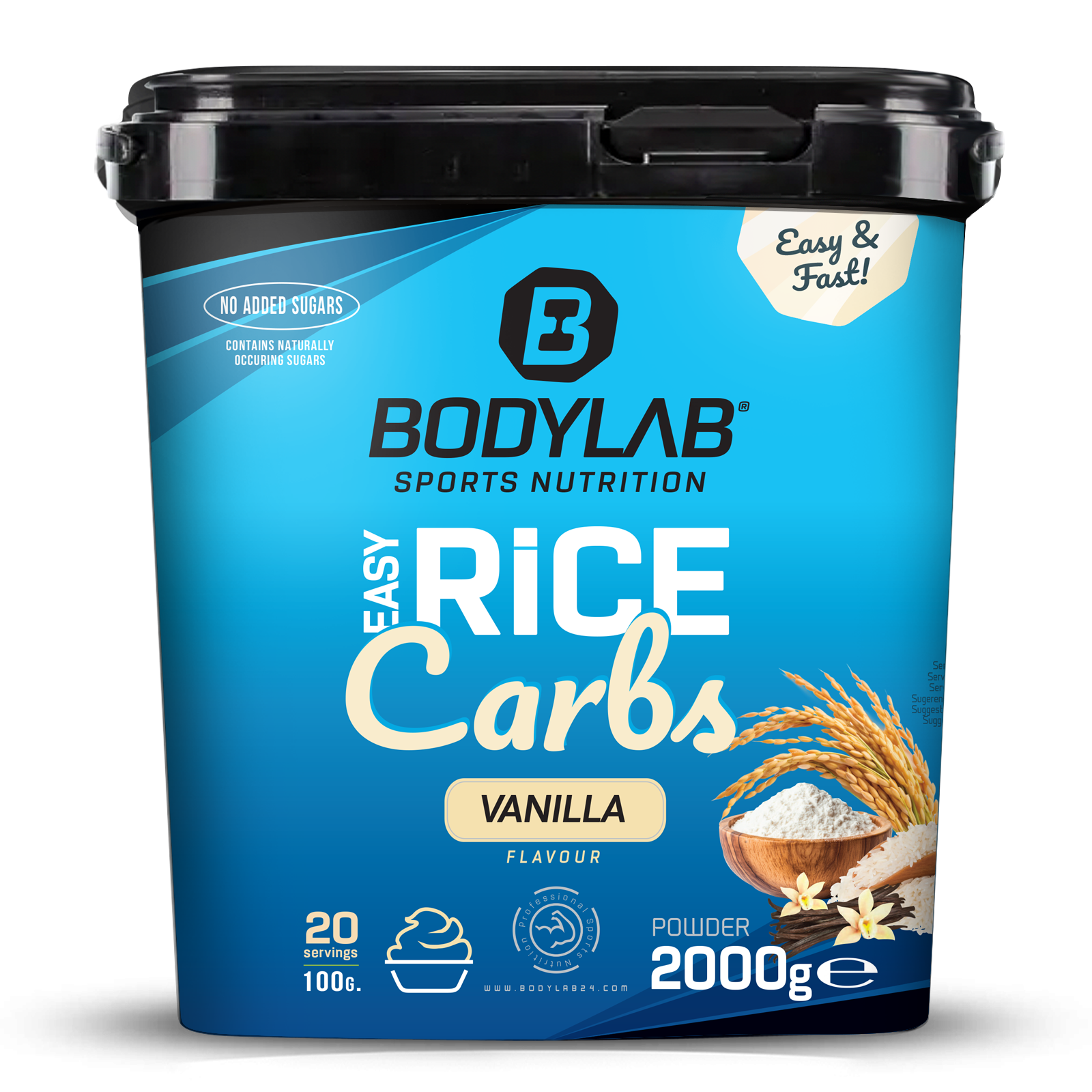 Easy Rice Carbs (2000g) Vanille