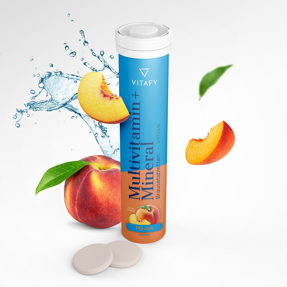 Multivitamin + Mineral - Pfirsich (20 Brausetabletten) - 6er Pack