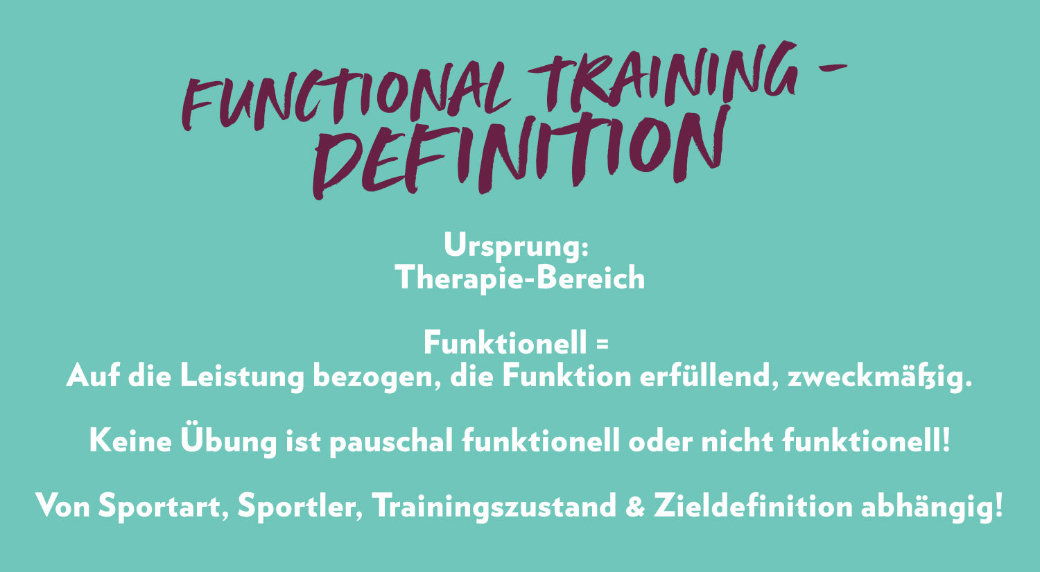 Functional Training - Definition