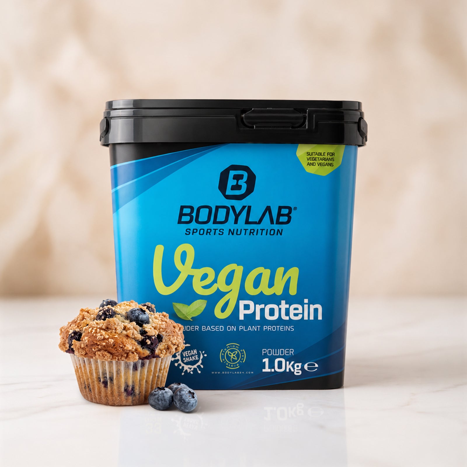 Vegan Protein (1000g) Blaubeer-Muffin