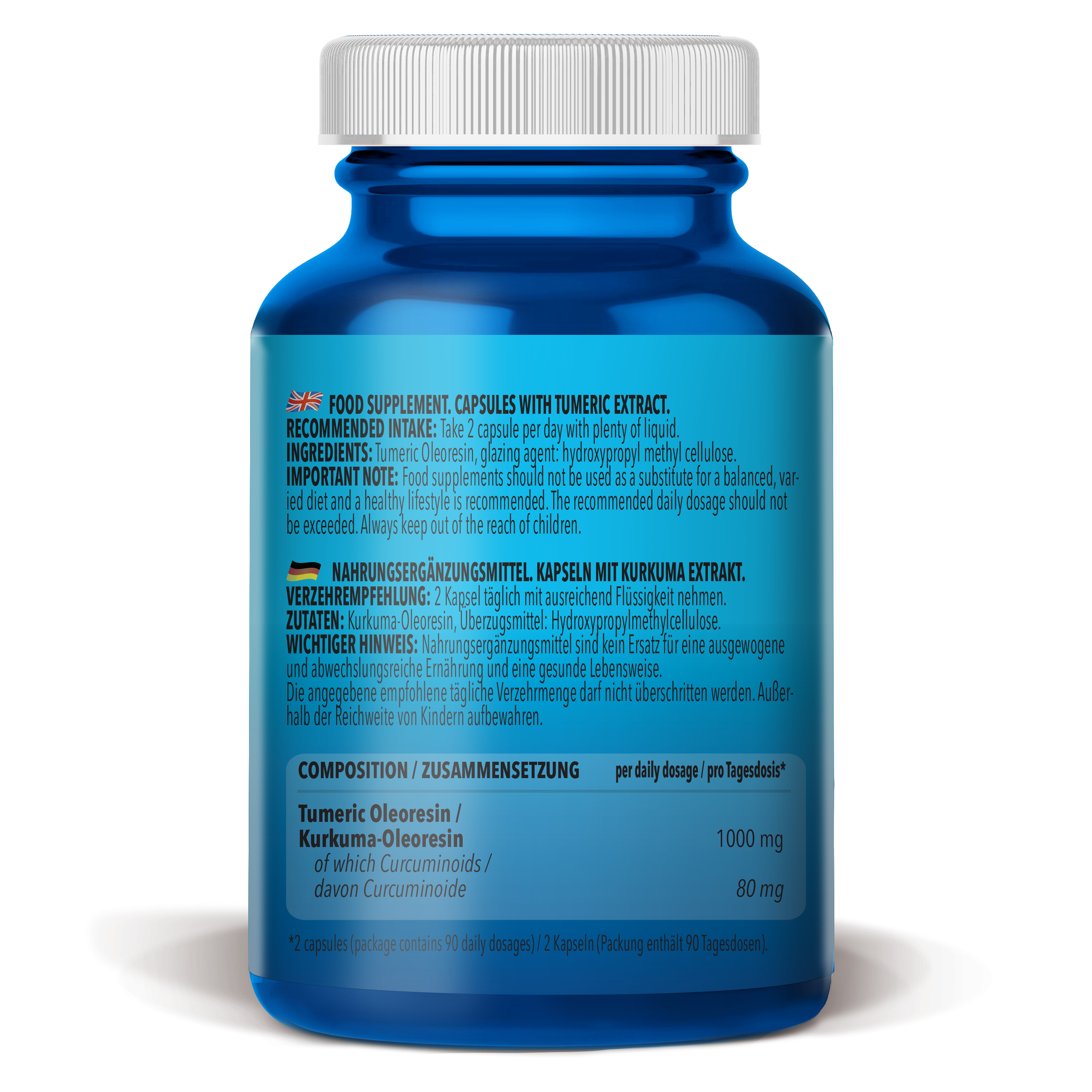 Turmeric (Kurkuma) Extract Liquid Capsules (180 Kapseln)