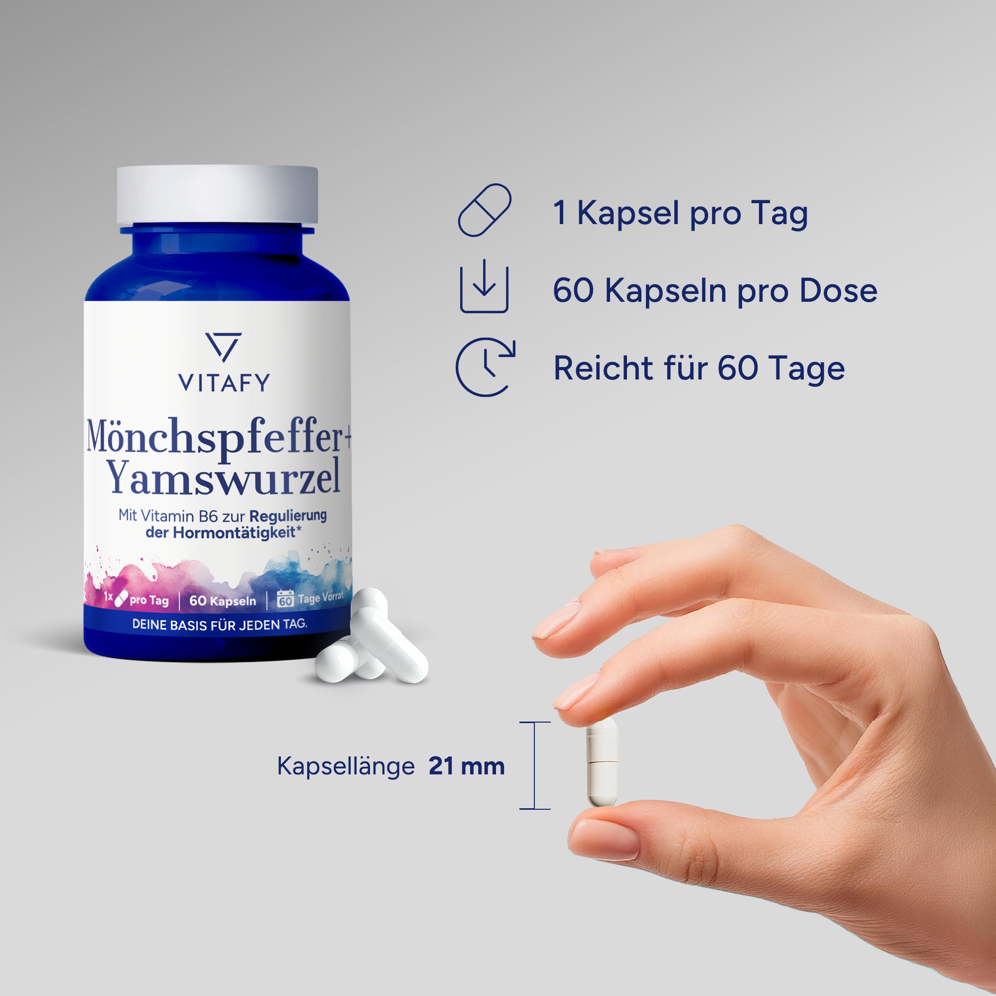 Mönchspfeffer + Yamswurzel (60 Kapseln)