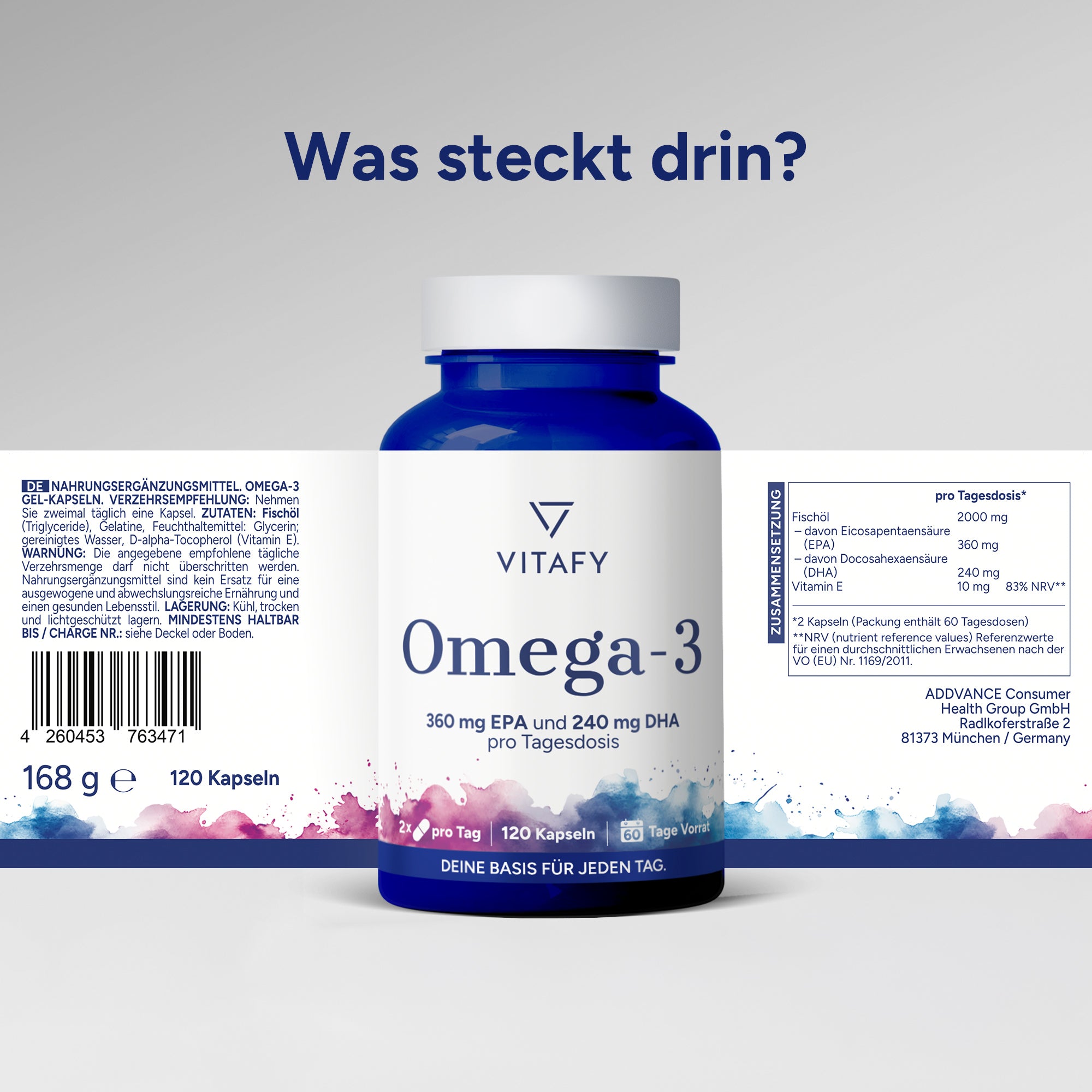 Omega-3-Fischöl (120 Kapseln)