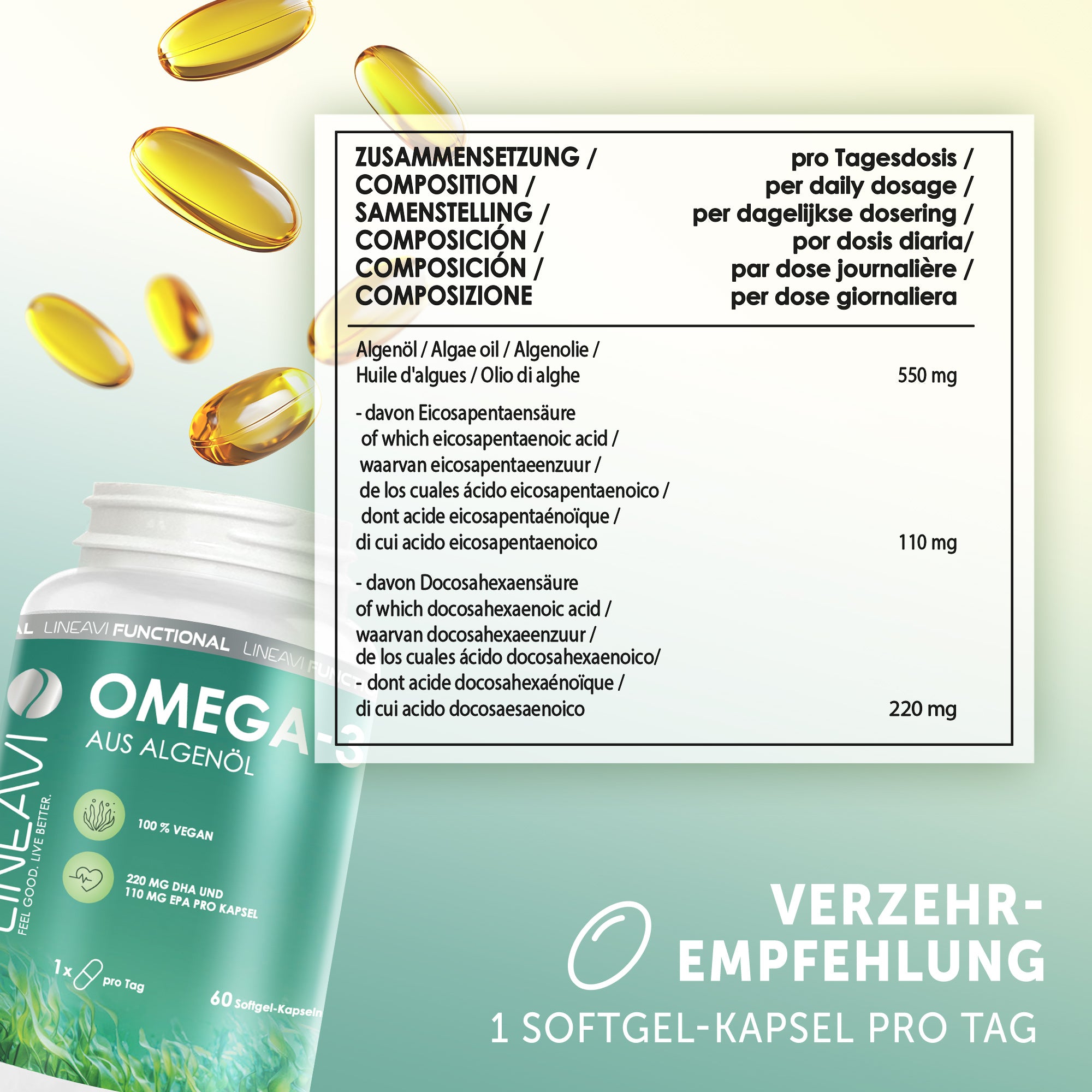 Omega 3 Vegan (60 Kapseln)