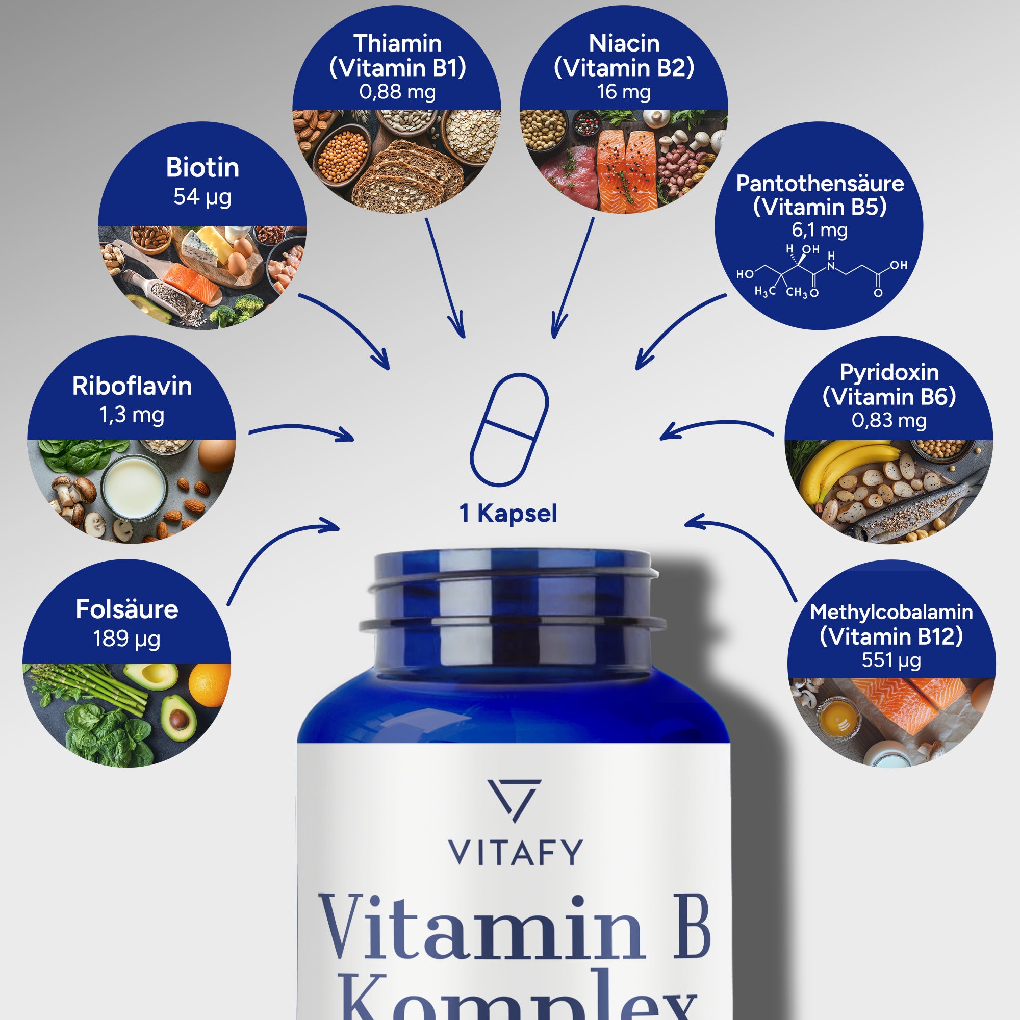 Vitamin B Komplex (60 Kapseln)