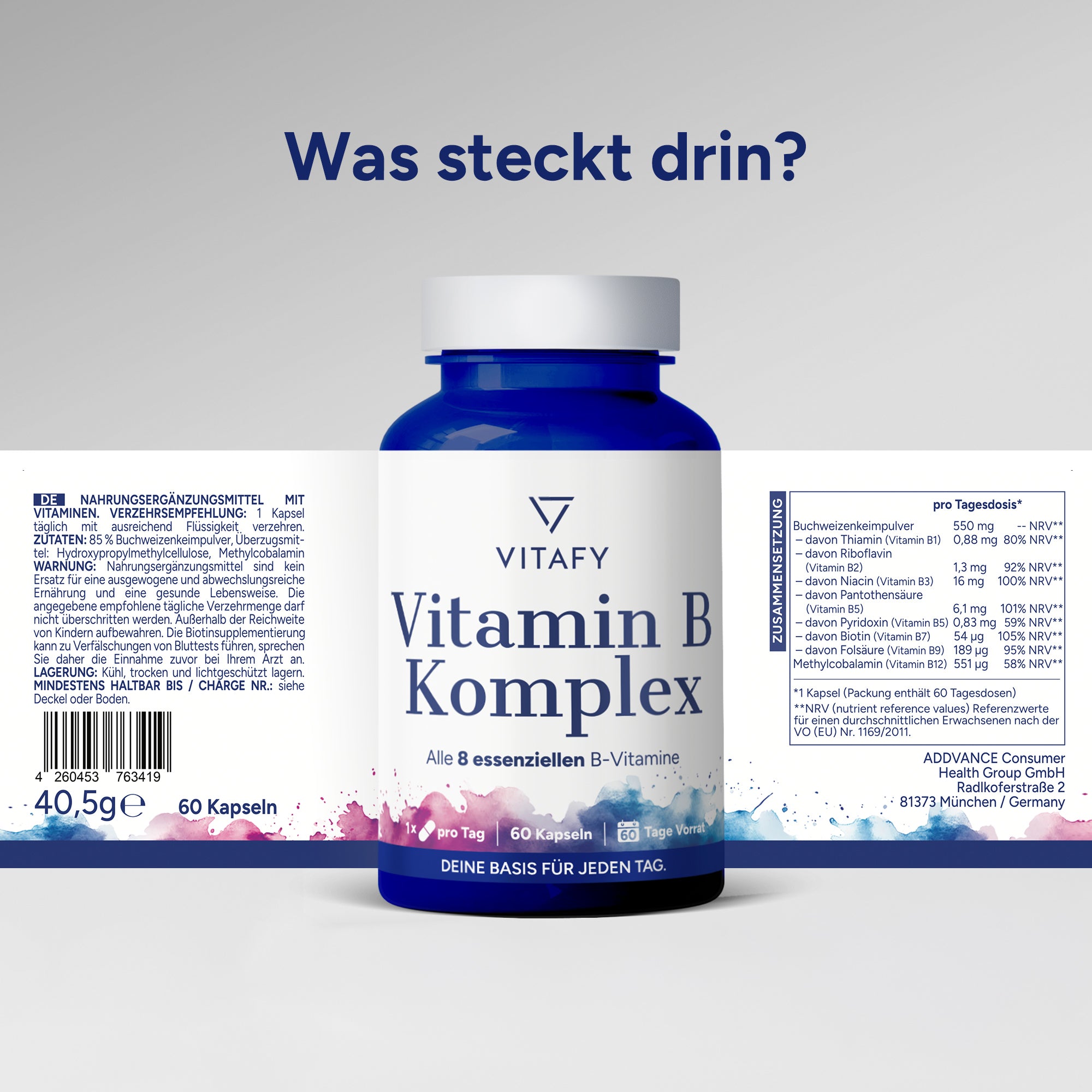 Vitamin B Komplex (60 Kapseln)
