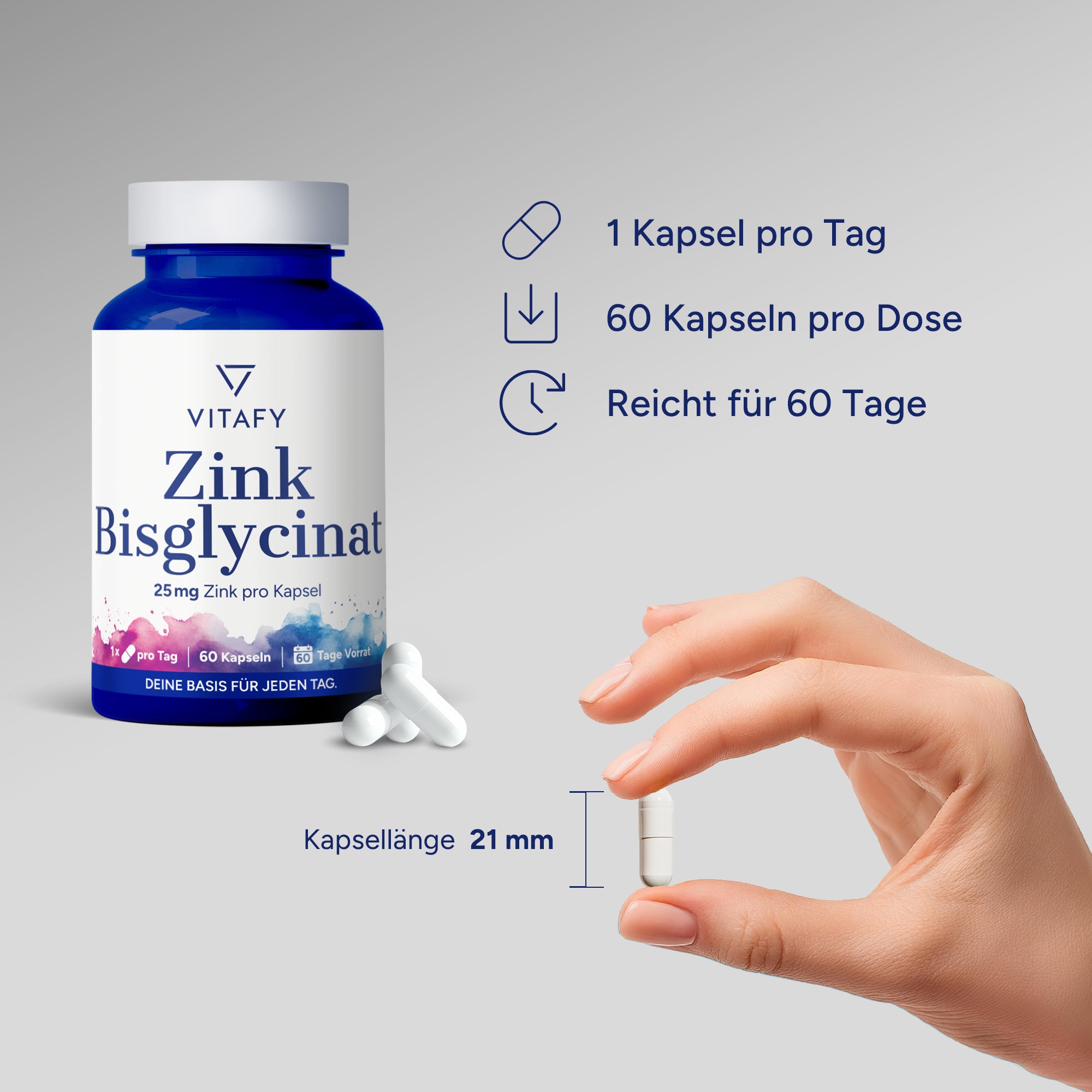 Zink Bisglycinat (60 Kapseln)
