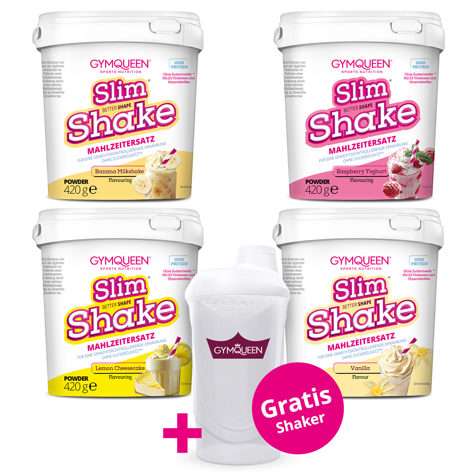 Slim Shake 4er Pack + Shaker gratis