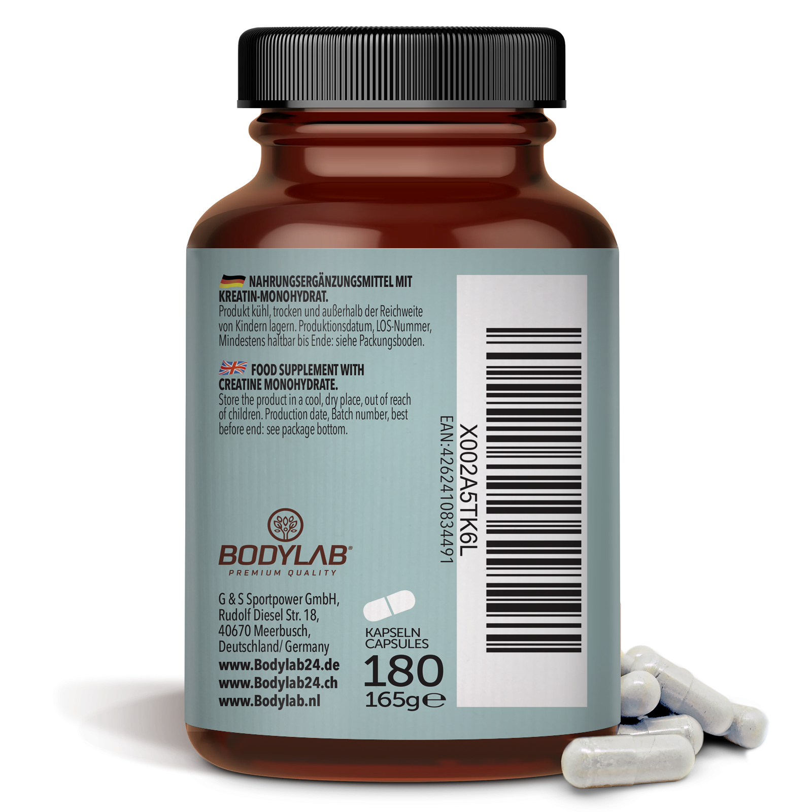 Kreatin Monohydrat (180 Kapseln)