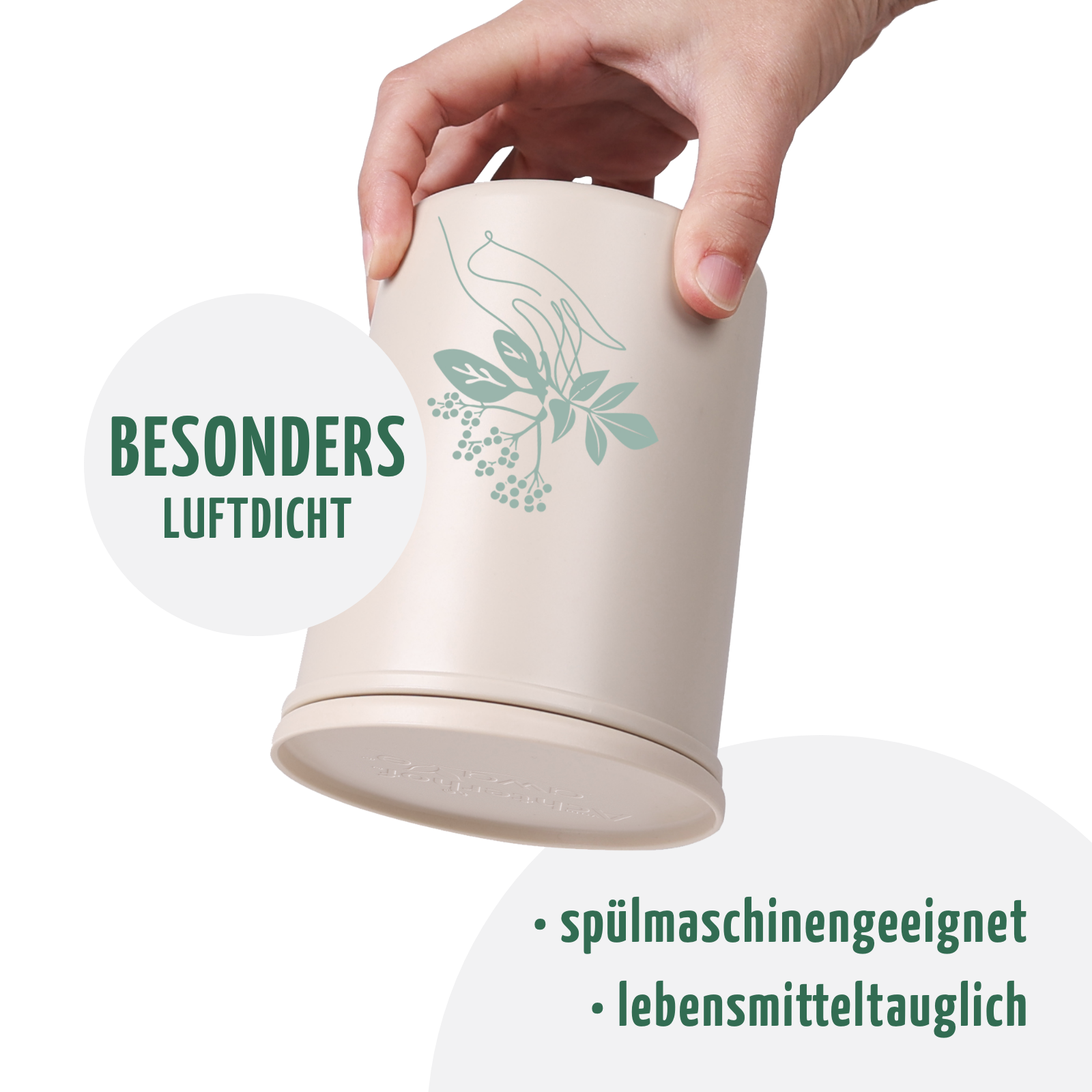 Frischhaltedose 500ml aus recyceltem Kunststoff (rPET)