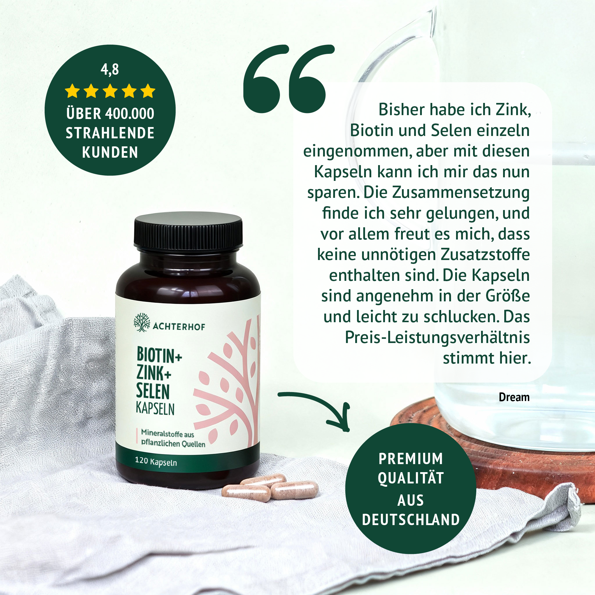 Biotin+Zink+Selen Kapseln (120 Kapseln)