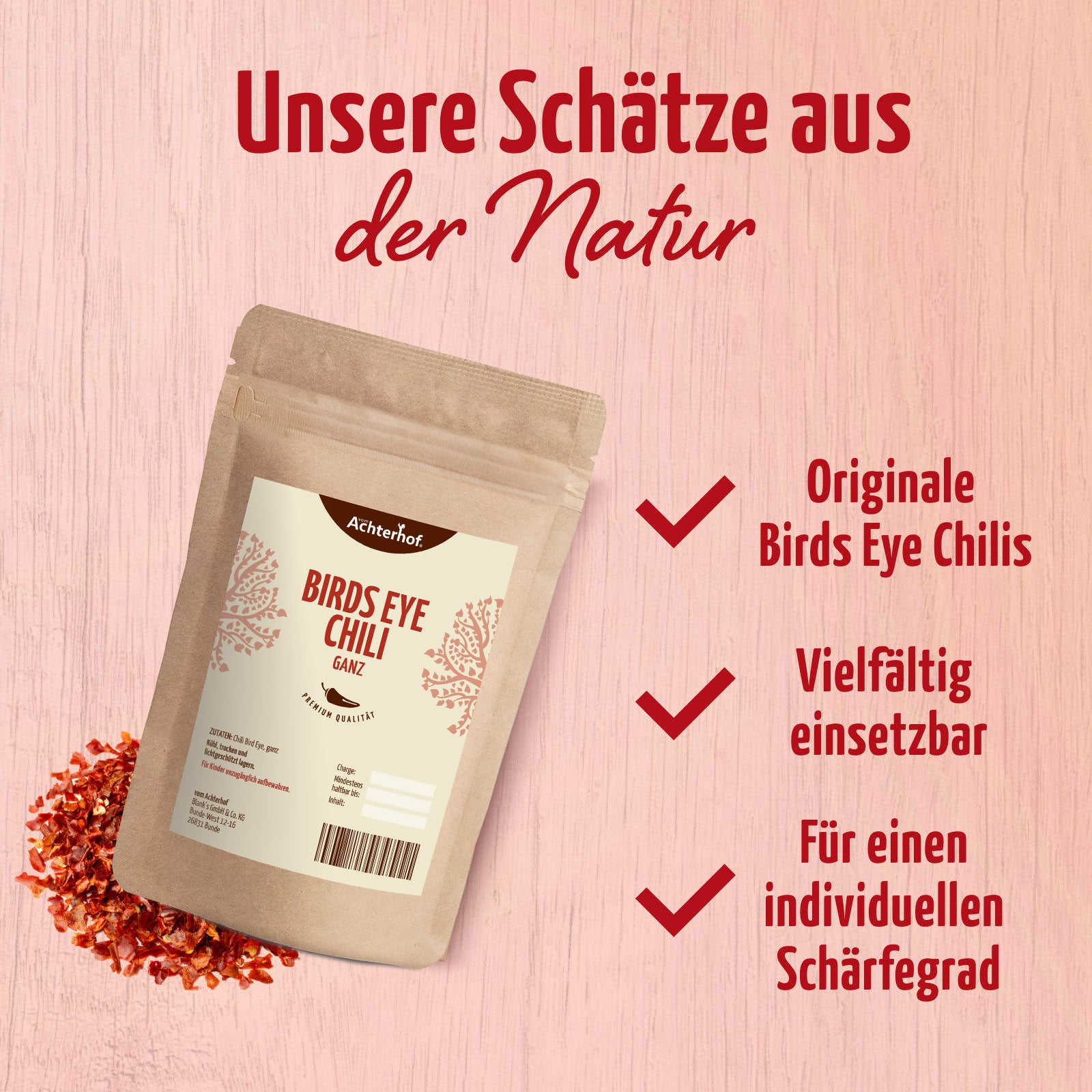 Birds Eye Chili ganz (100g)