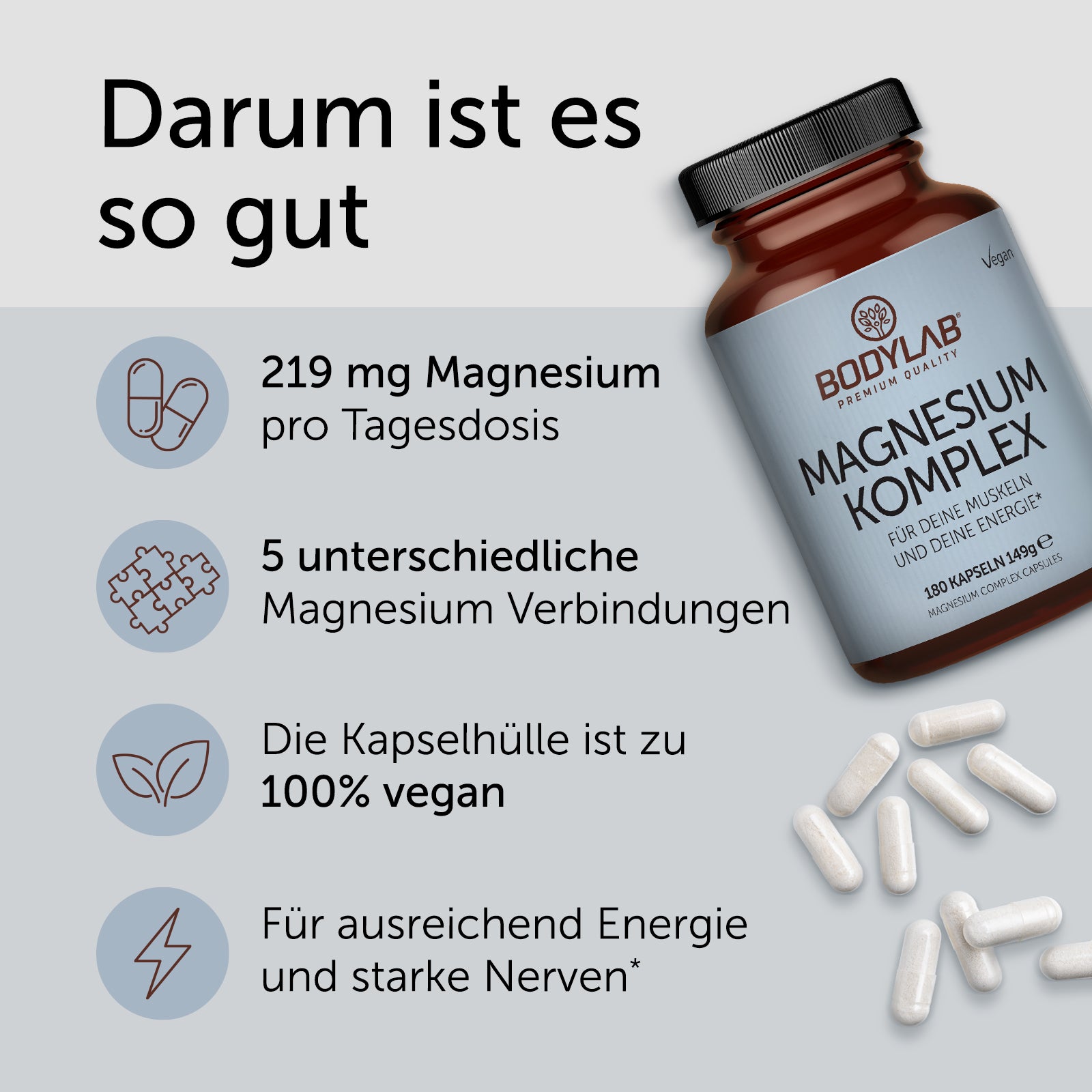Magnesium Komplex (180 Kapseln)