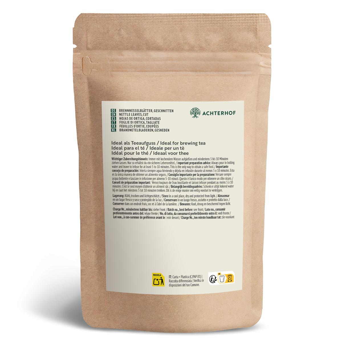 Brennnesselblätter geschnitten (500g)