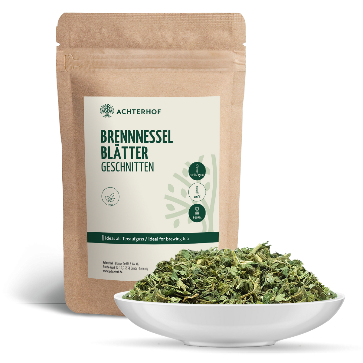 Brennnesselblätter geschnitten (500g)