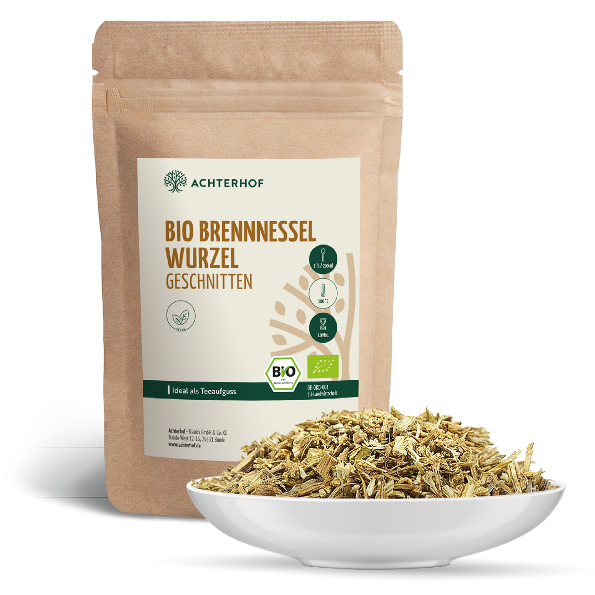 Brennnesselwurzel geschnitten Bio (500g)