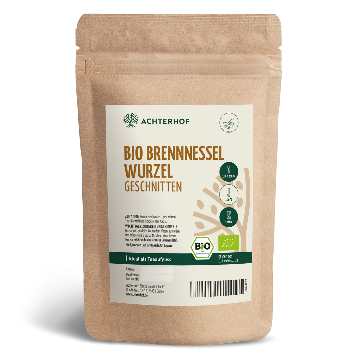 Brennnesselwurzel geschnitten Bio (250g)
