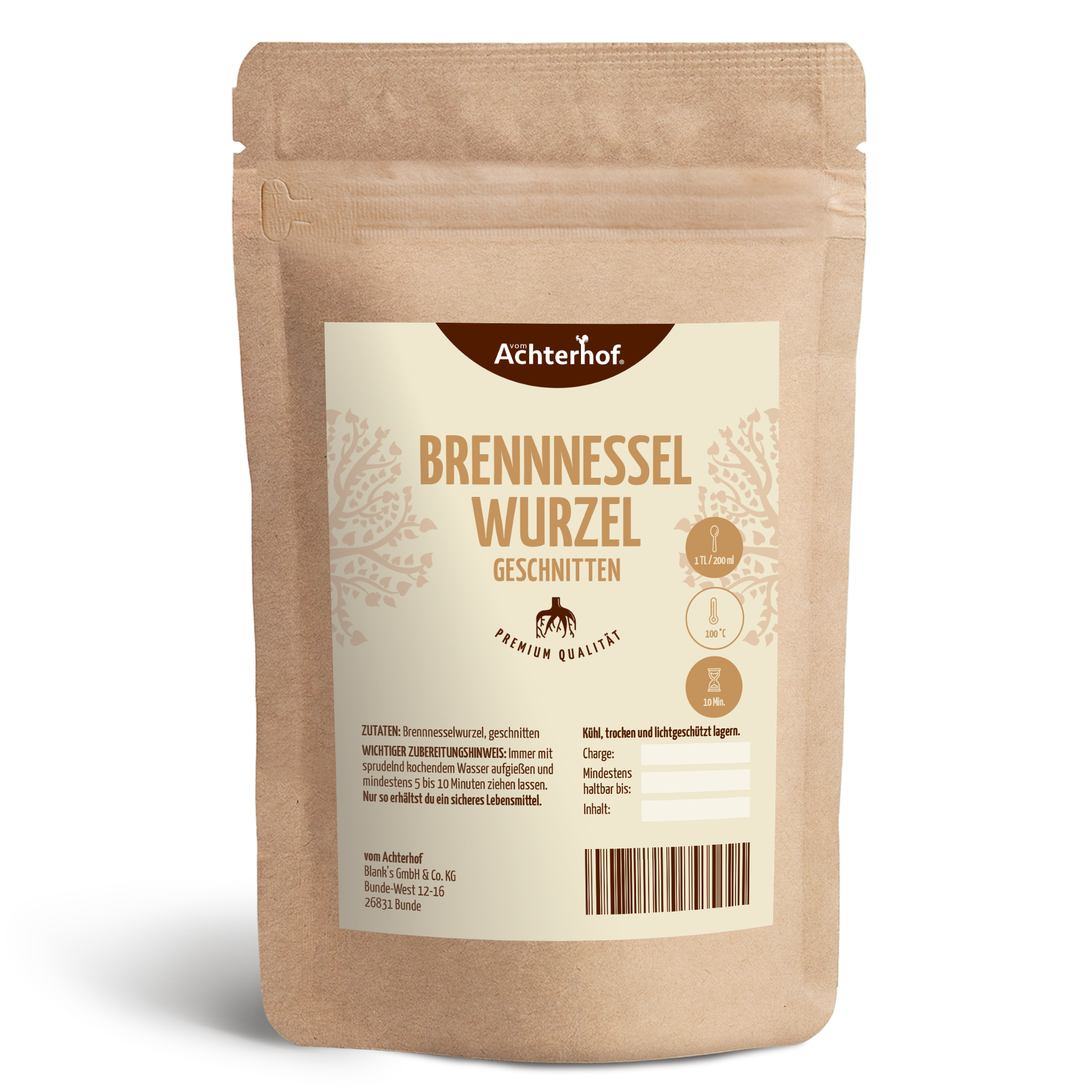 Brennnesselwurzel geschnitten (500g)