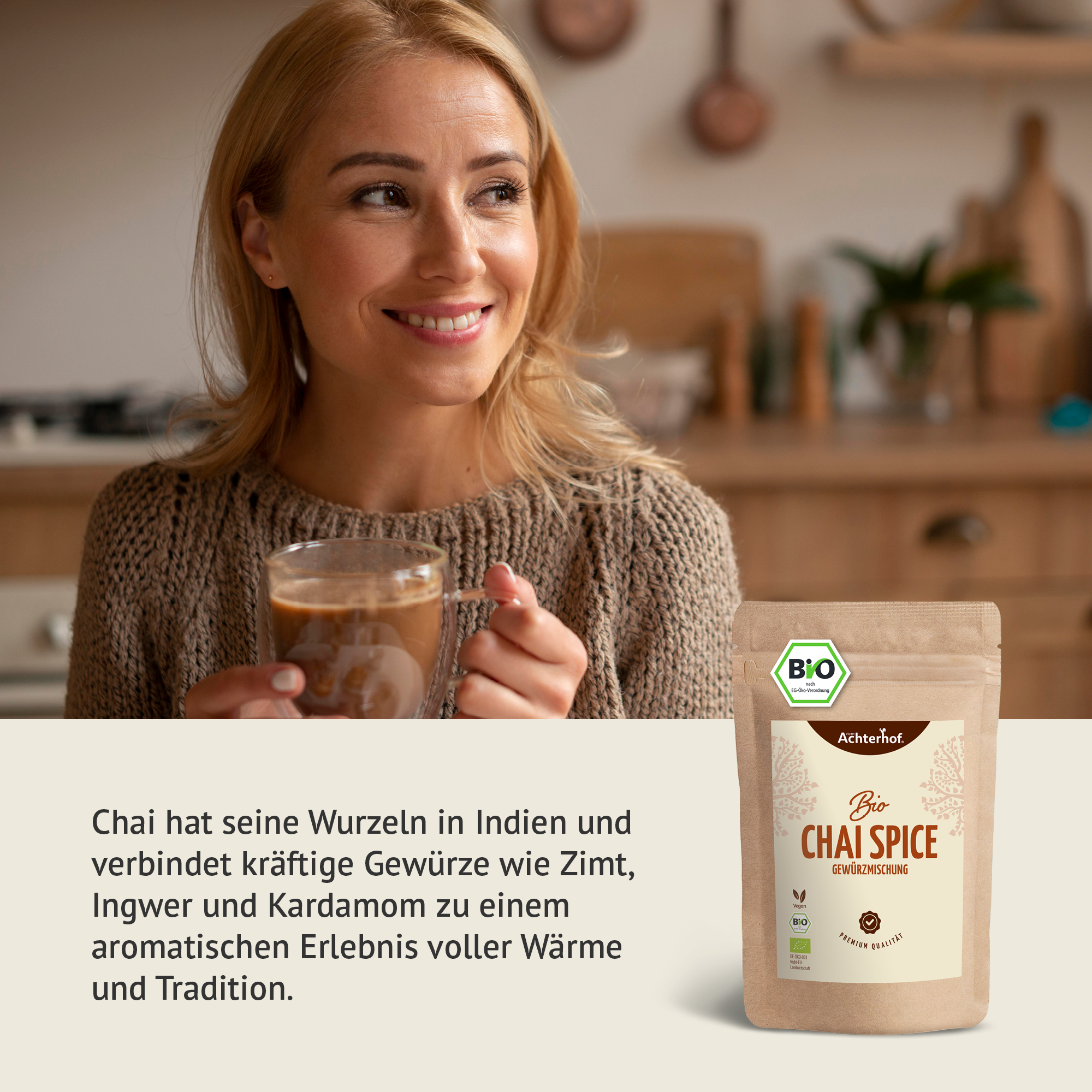Bio Spicy Chai Gewürzmischung – zuckerfrei (250g)