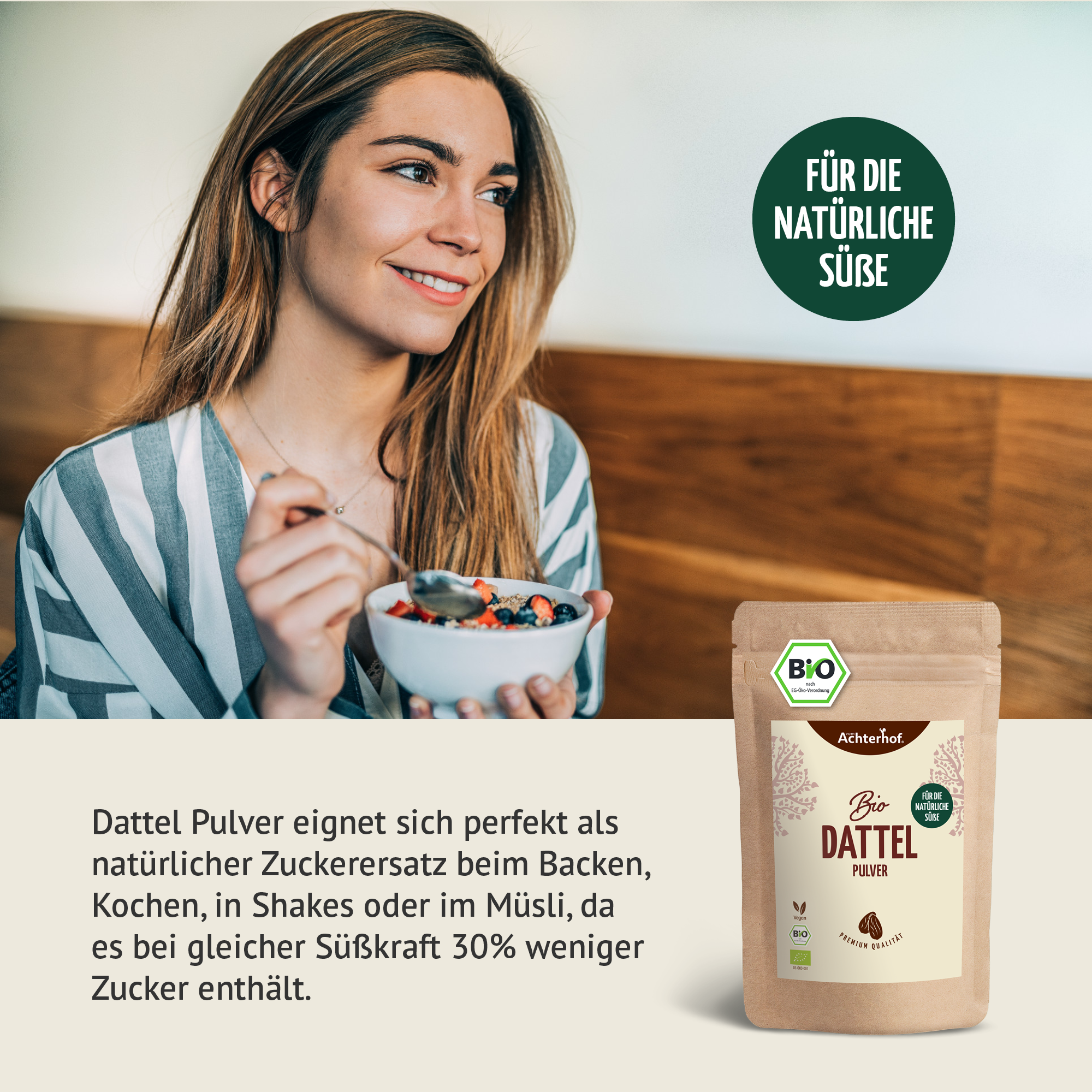 Bio Dattel Pulver (250g)
