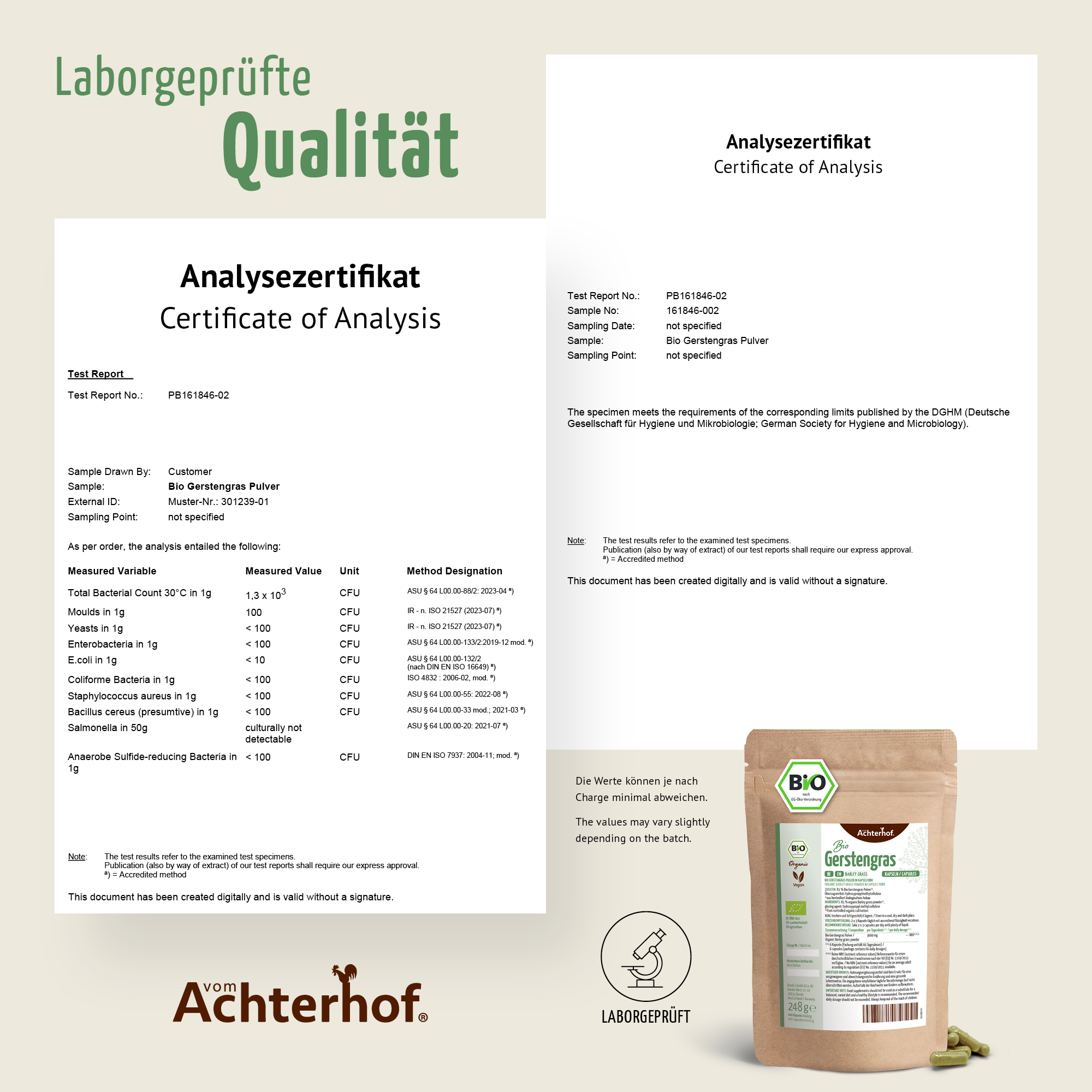 Bio Gerstengras Kapseln Nachfüllpack (400 Kapseln)