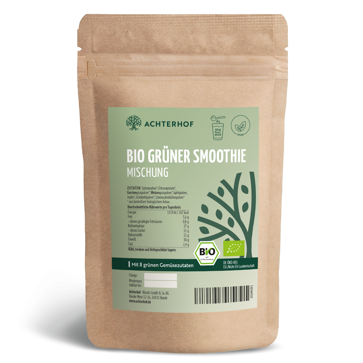 Grüner Smoothie Mischung Bio (500g)