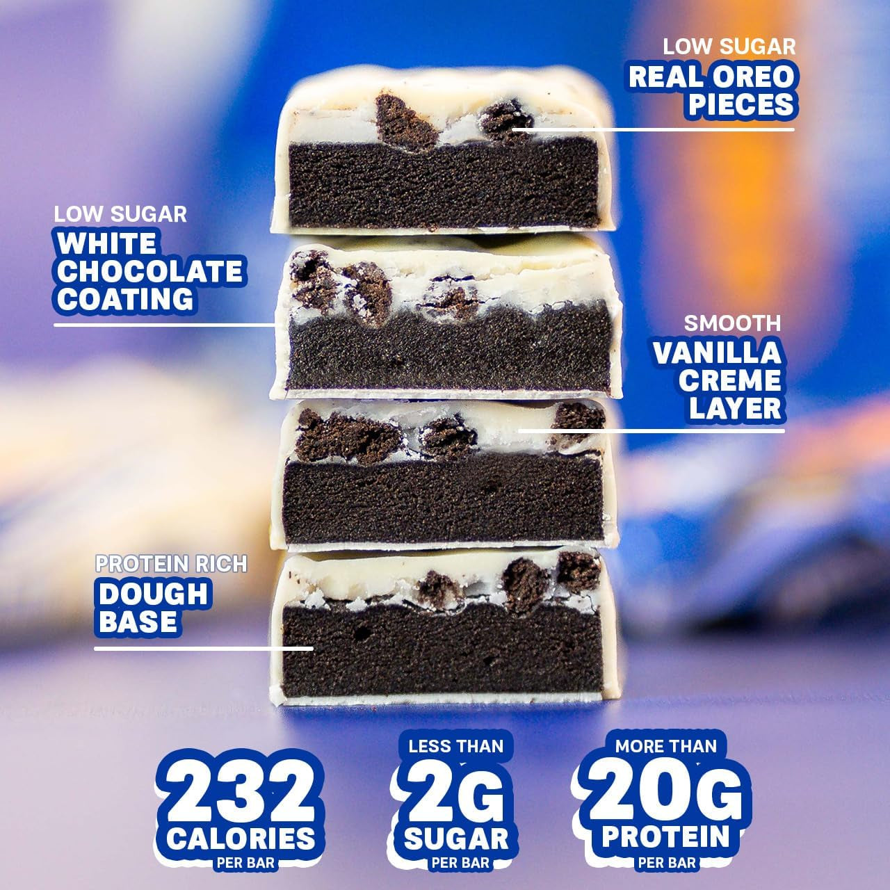 Oreo Protein Bar - 12x60g - White Oreo