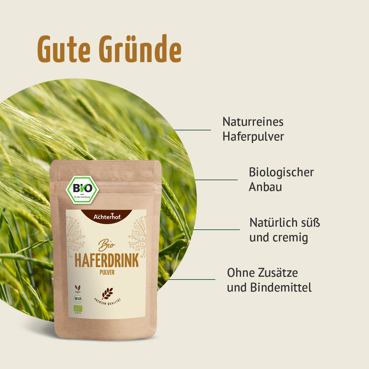 Bio Haferdrink Pulver (1000g)