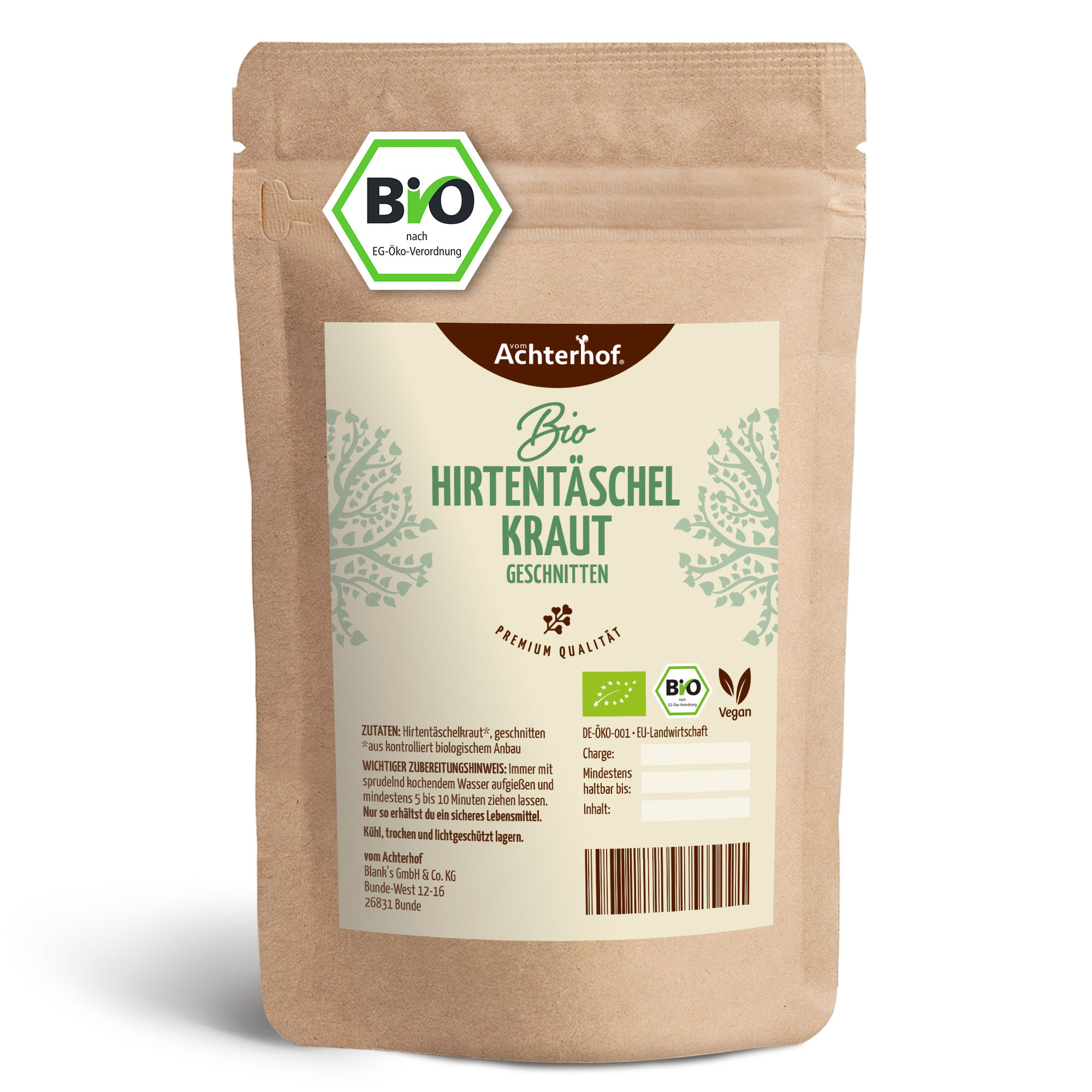 Hirtentäschelkraut geschnitten Bio (250g)