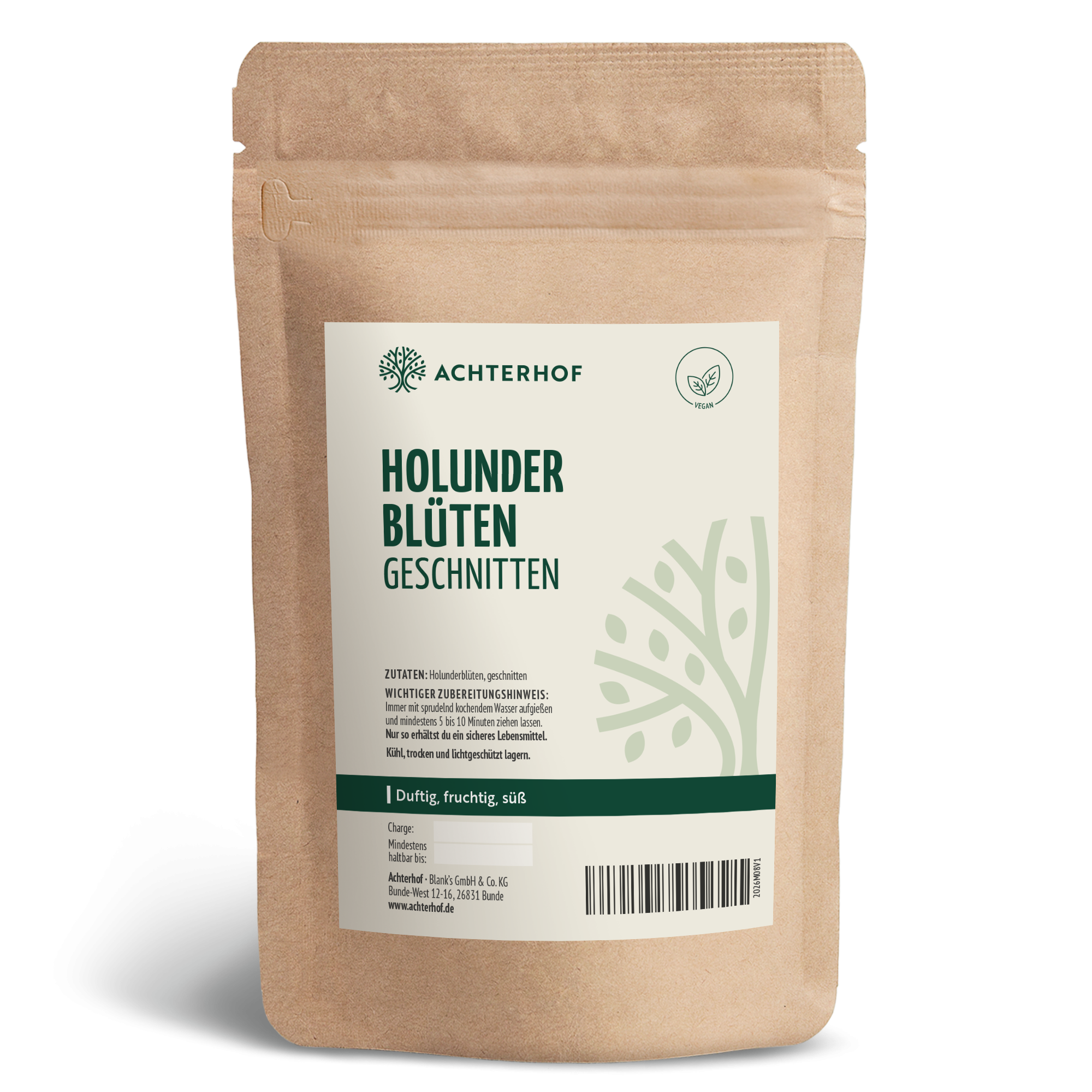 Holunderblüten geschnitten (500g)