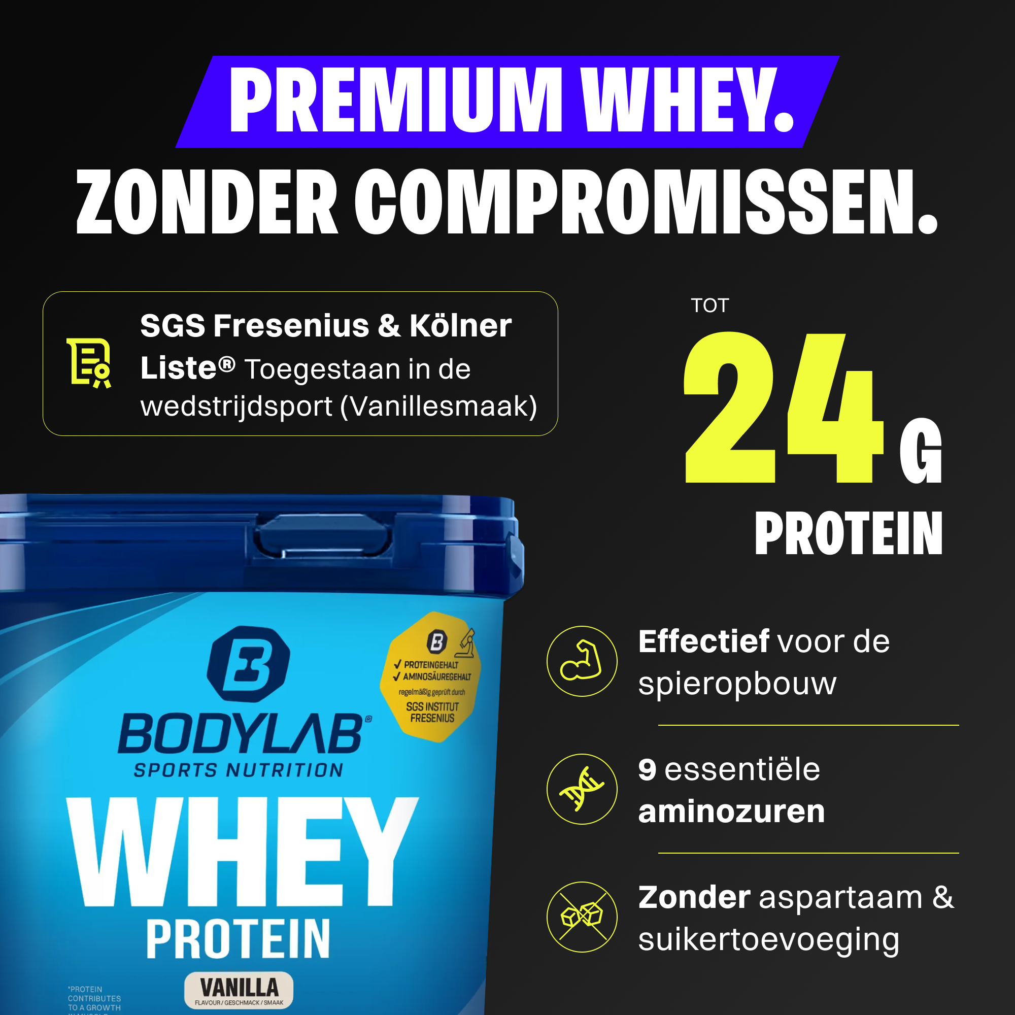 Whey Protein Probierboxen (8 Proben je 30g)