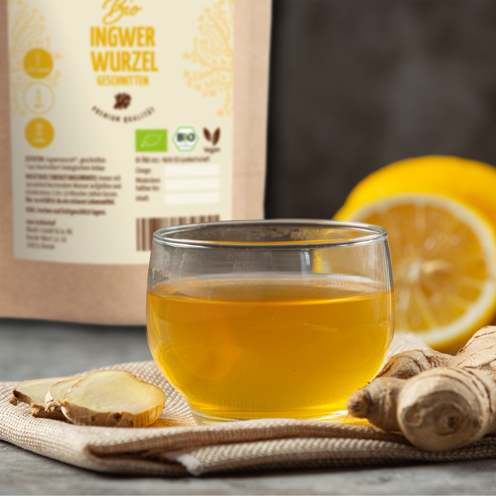 Ingwerwurzel geschnitten Bio (250g)