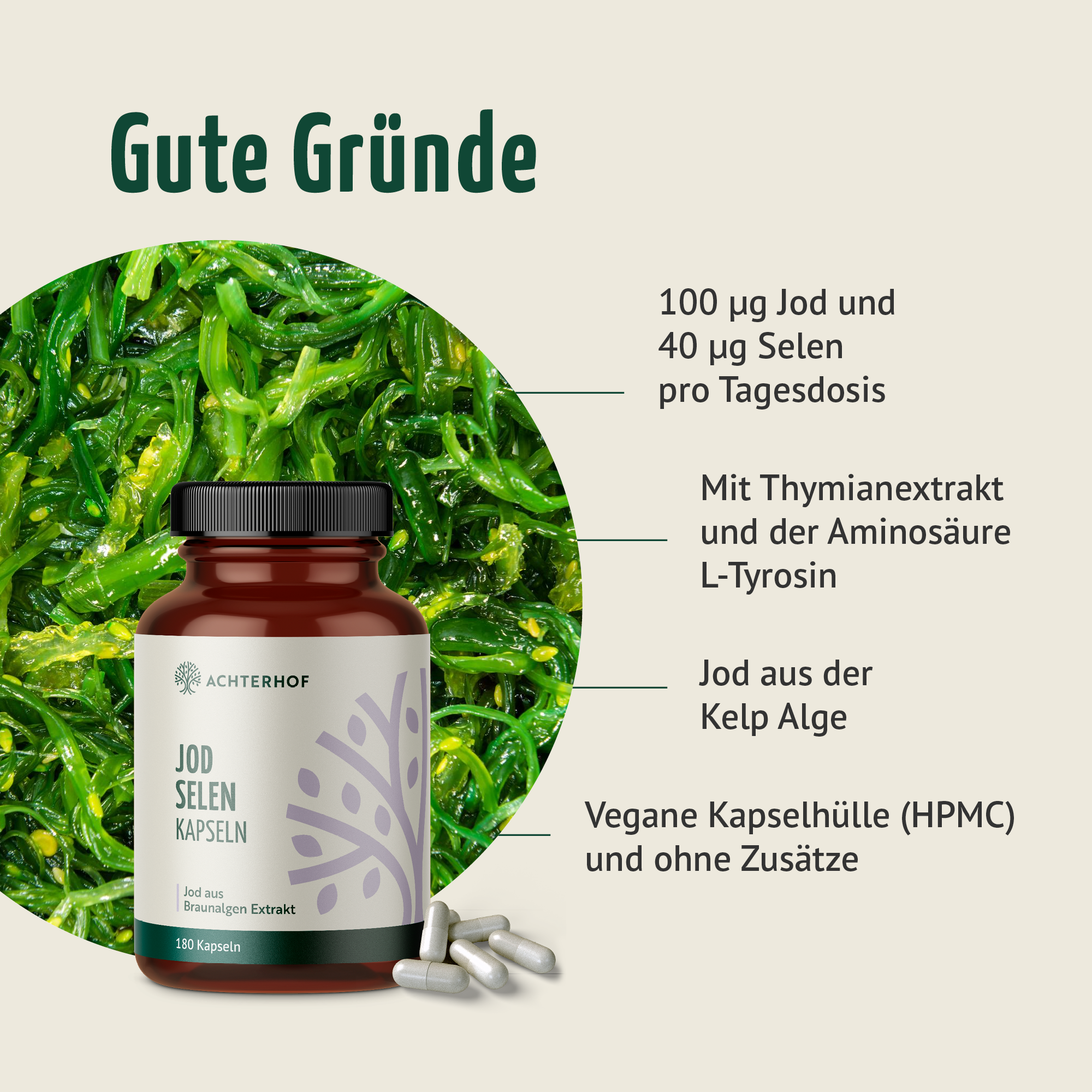 Jod Selen Kapseln (180 Kapseln)