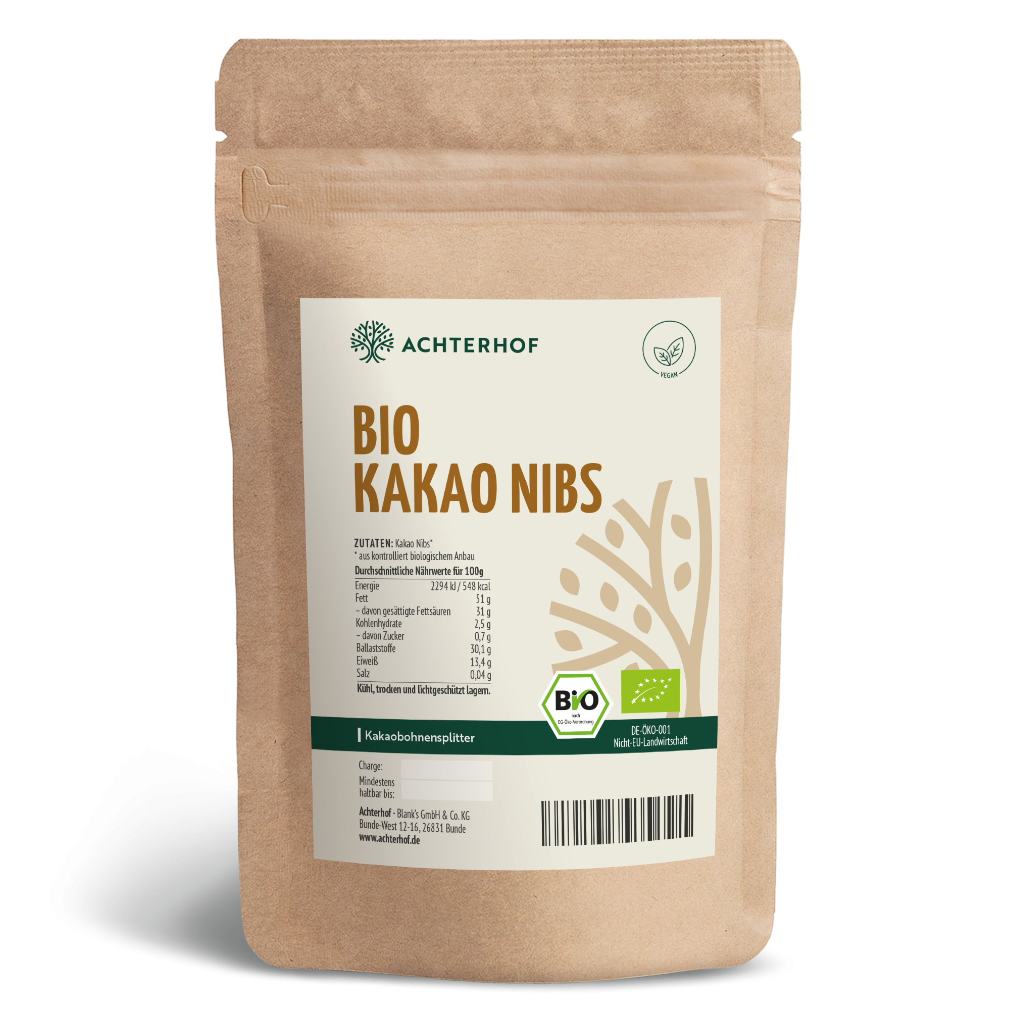 Kakao Nibs Bio (1000g)