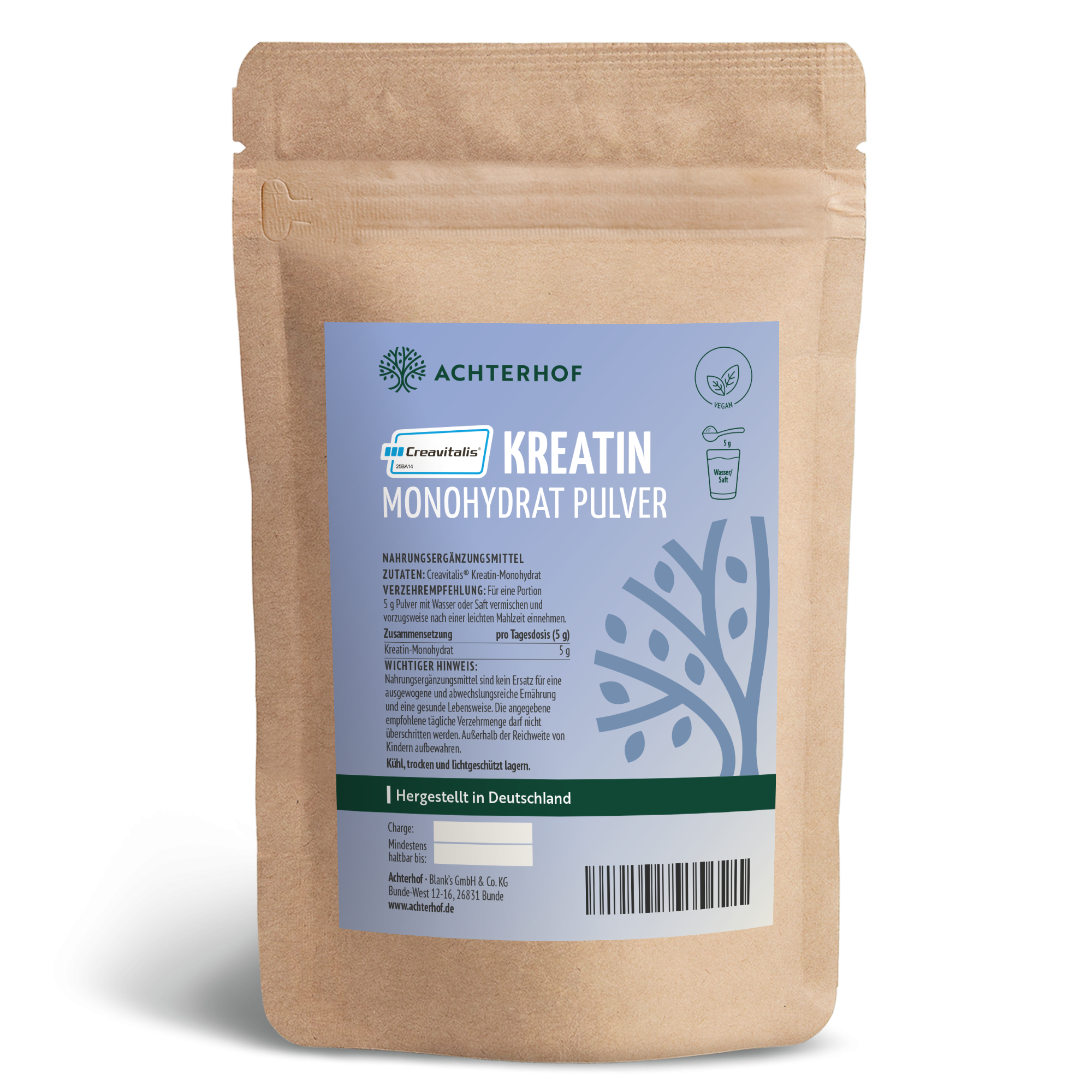 Creavitalis® Kreatin Monohydrat Pulver (250g)
