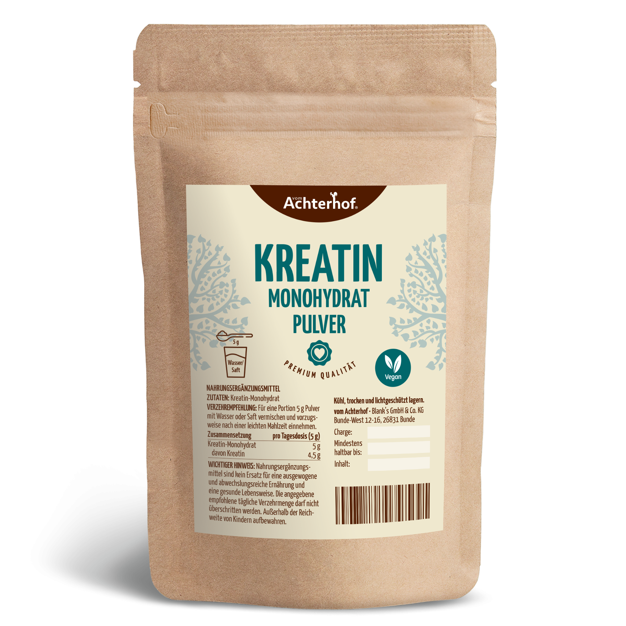 Kreatin Monohydrat Pulver (100g)