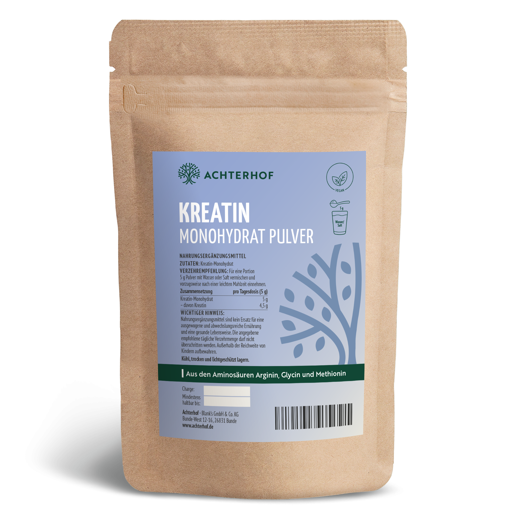 Kreatin Monohydrat Pulver (250g)