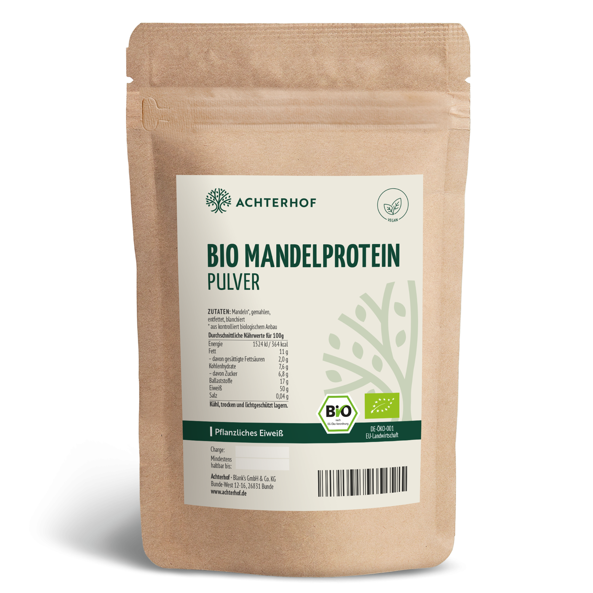 Bio Mandelprotein Pulver (1000g)