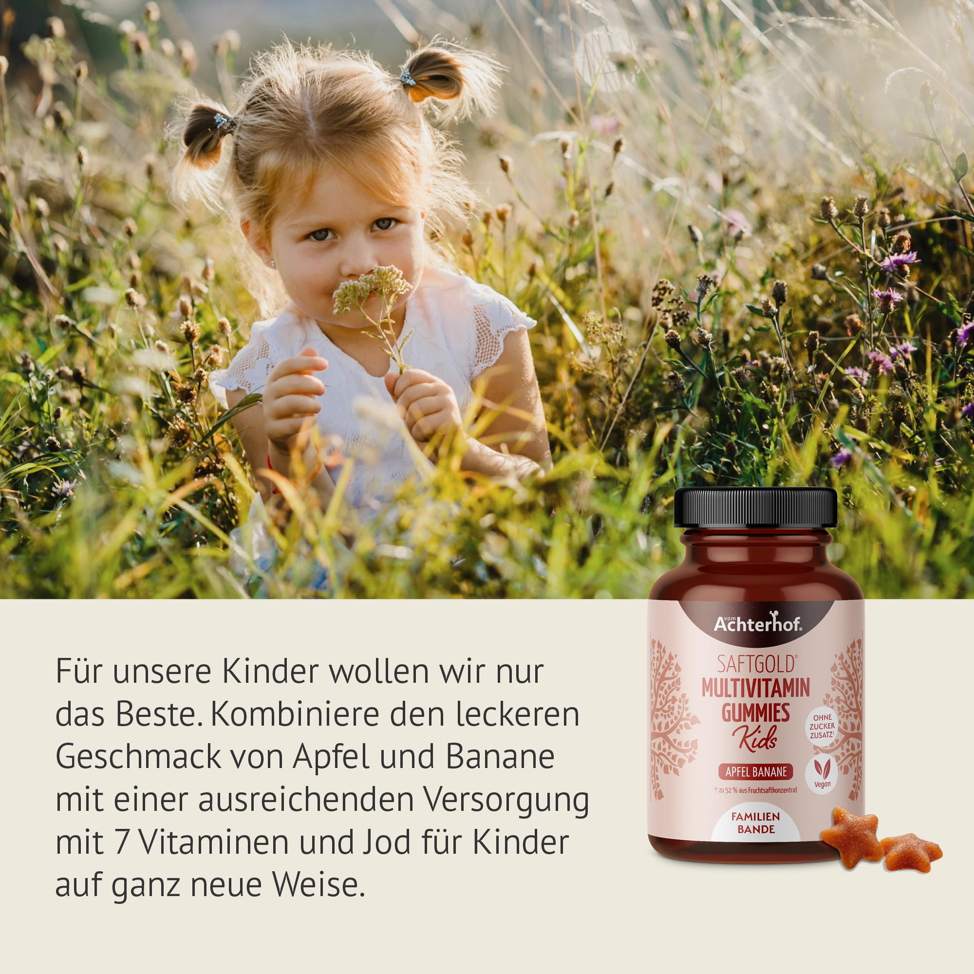 Saftgold Multivitamin Kids Gummies Apfel Banane (190 Stück)