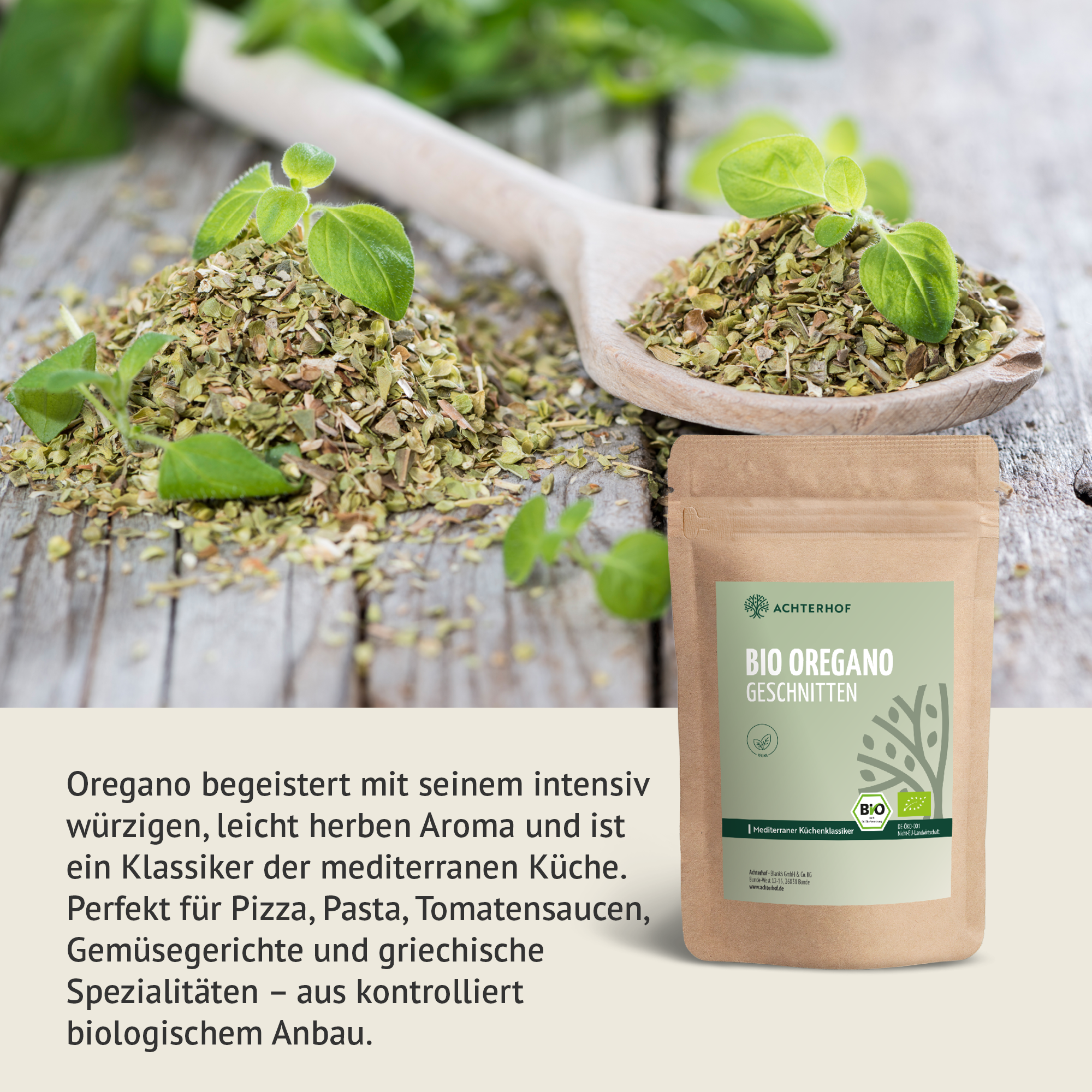 Oregano geschnitten Bio (250g)