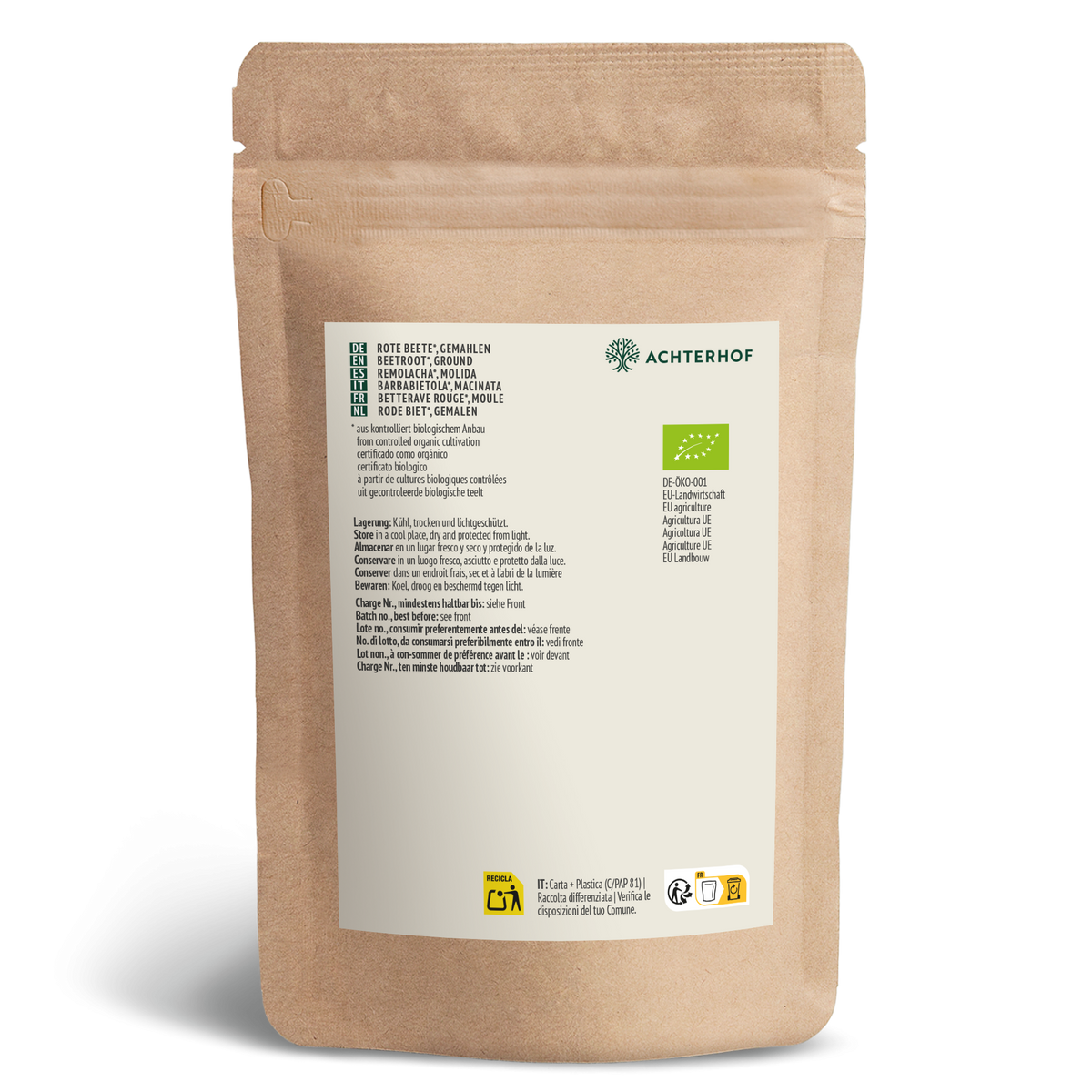Rote Beete gemahlen Bio (500g)