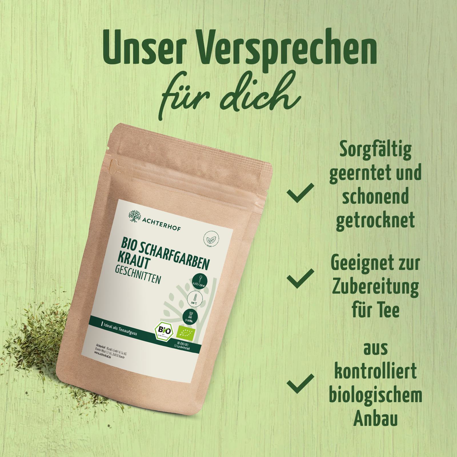 Bio Schafgarbenkraut geschnitten (100g)