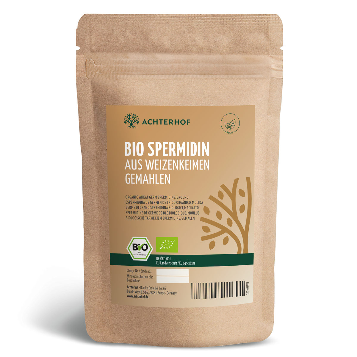 Spermidin aus Weizenkeimen Bio (500g)