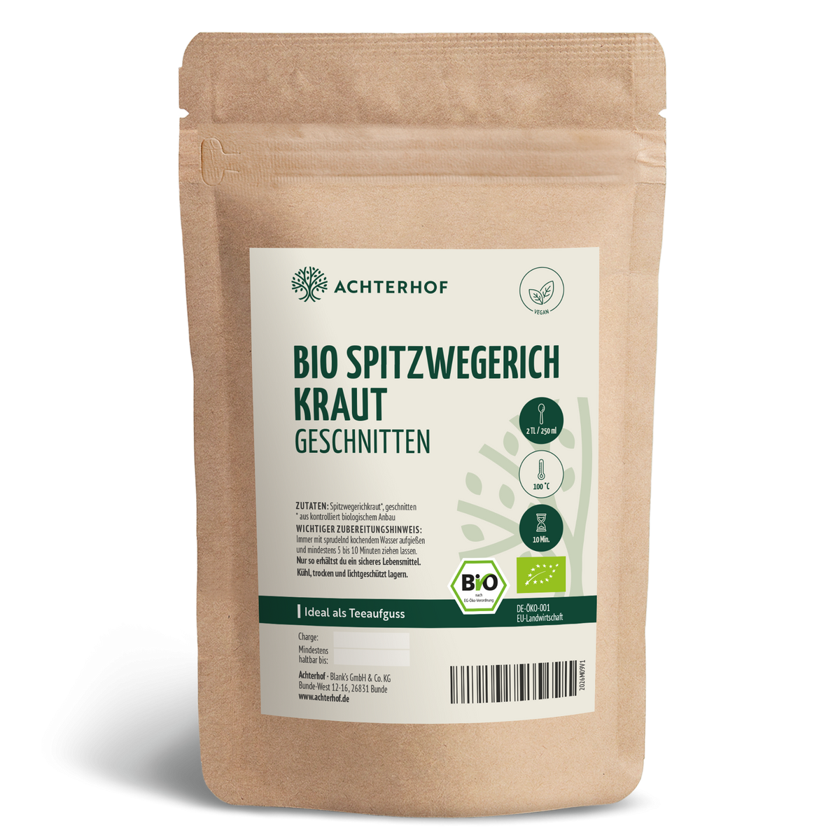 Spitzwegerichkraut geschnitten Bio (500g)