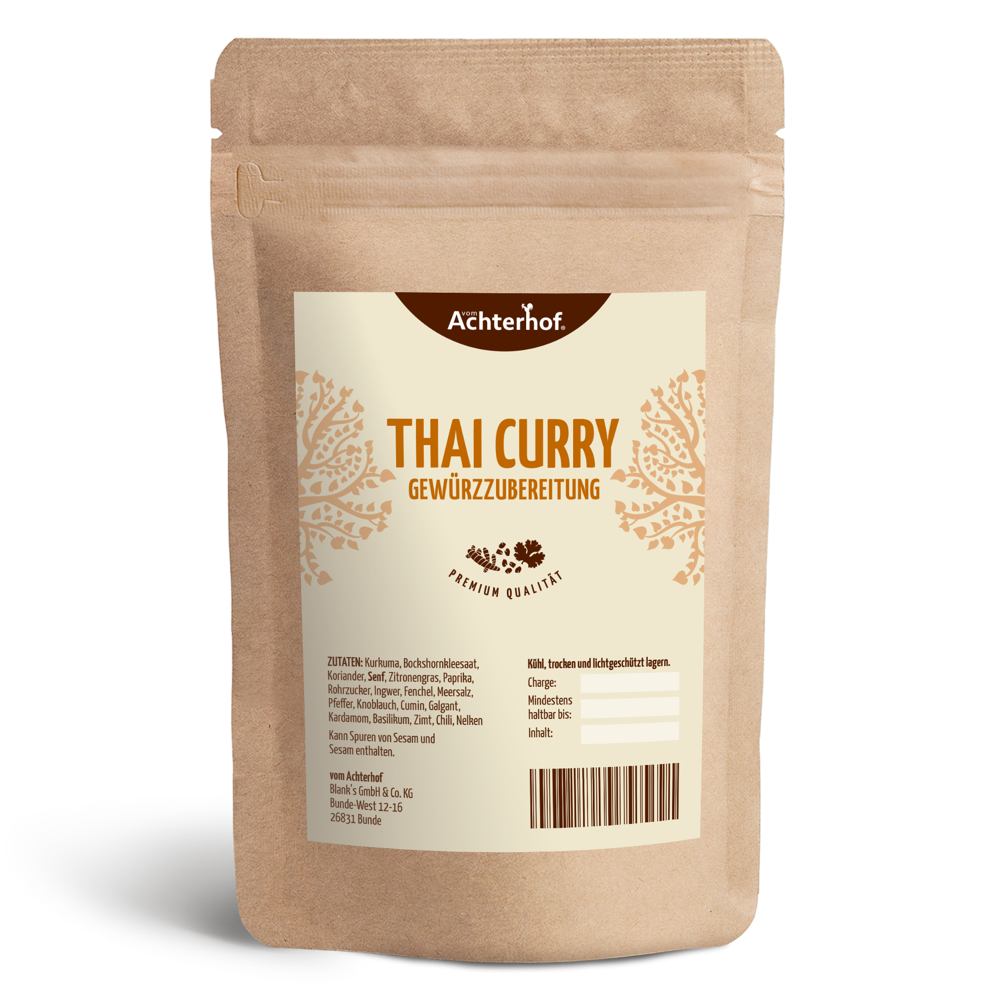 Thai Curry Gewürzzubereitung (100g)
