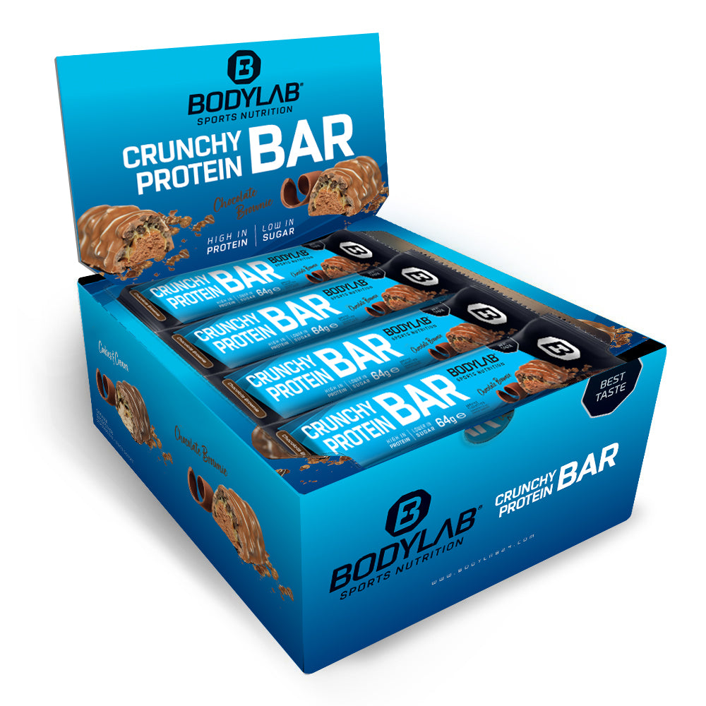 Crunchy Protein Bar (12x64g) - Schokoladen Brownie