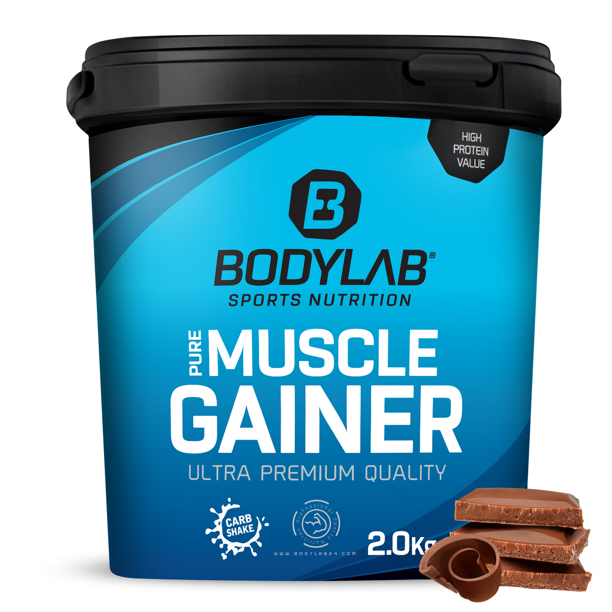 Pure Muscle Gainer (2000g) - Schokolade