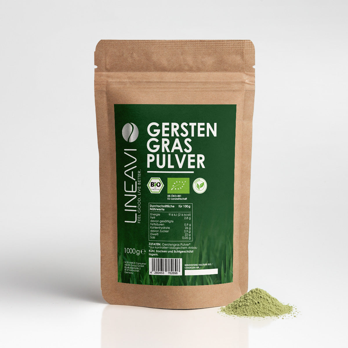 Bio Gerstengraspulver (1000g) - Default Title