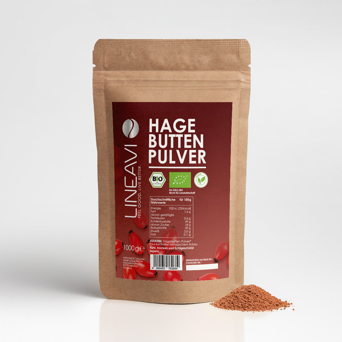 Bio Hagebuttenpulver (1000g) - Default Title