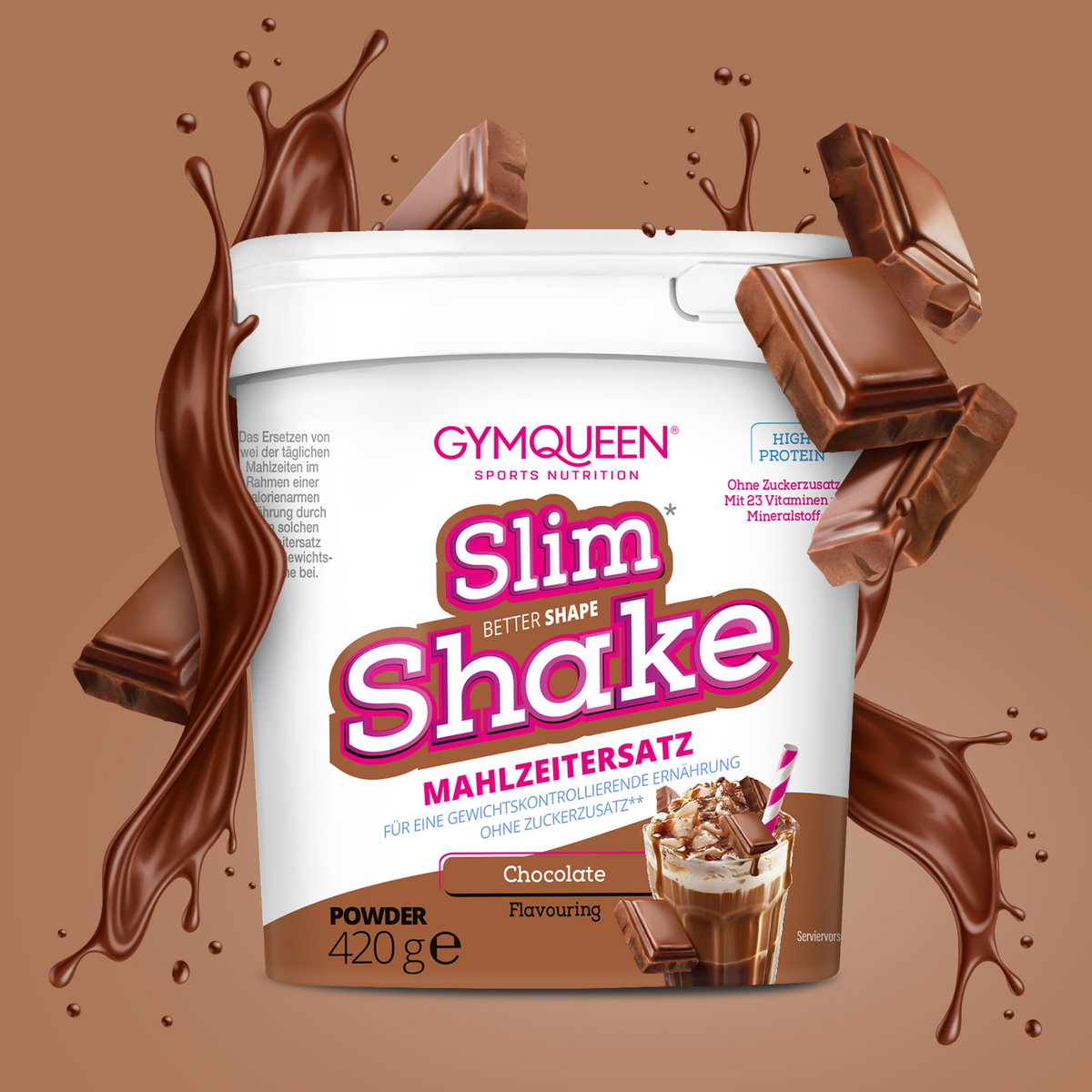 Slim Shake Mahlzeitersatz-Shake (420g) - Chocolate